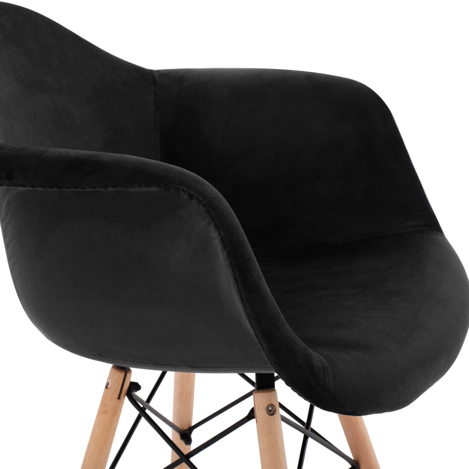 Кресло алеа кадифечерен цвят