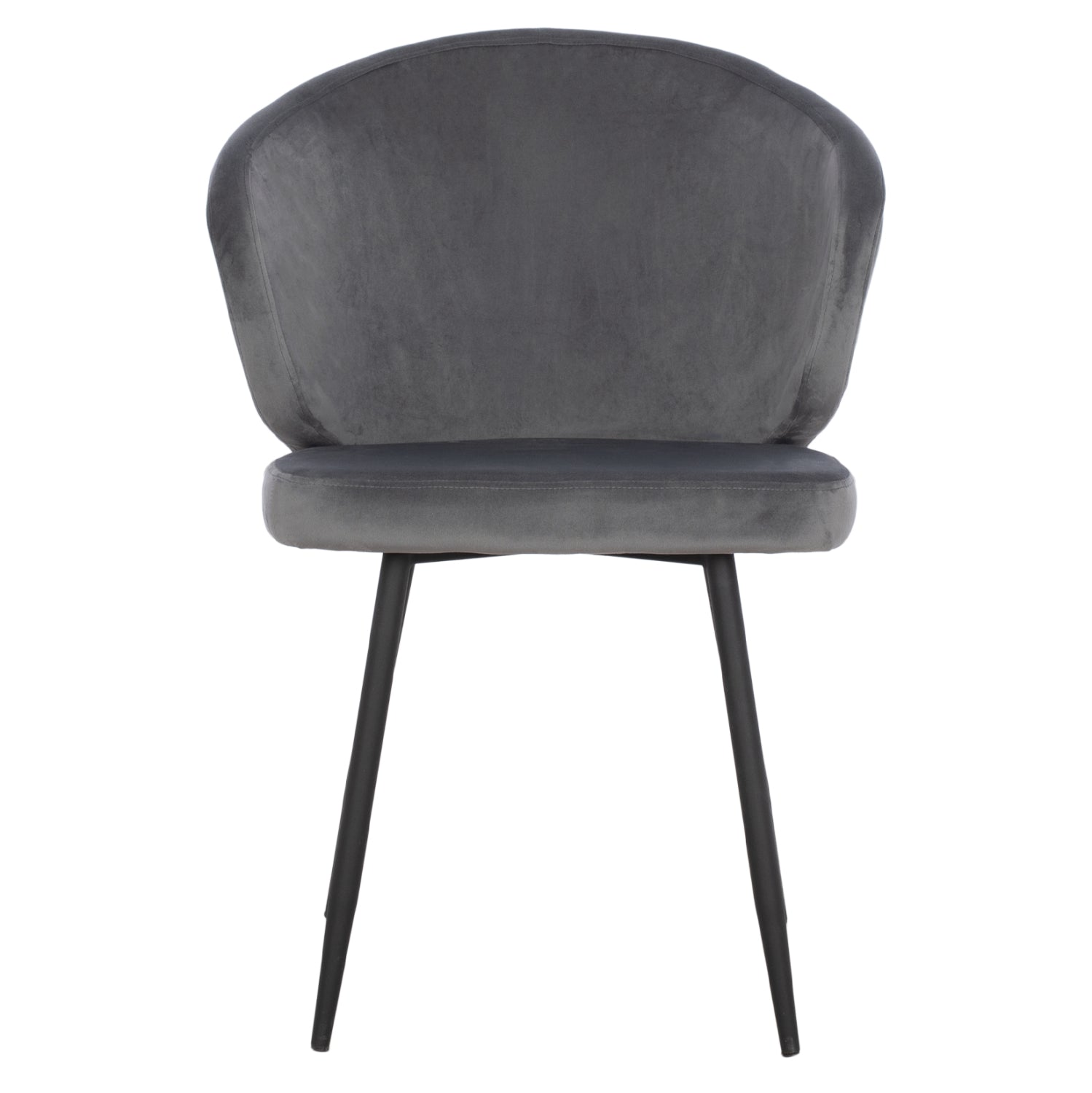 Кресло Джия сив цвят с черни крака