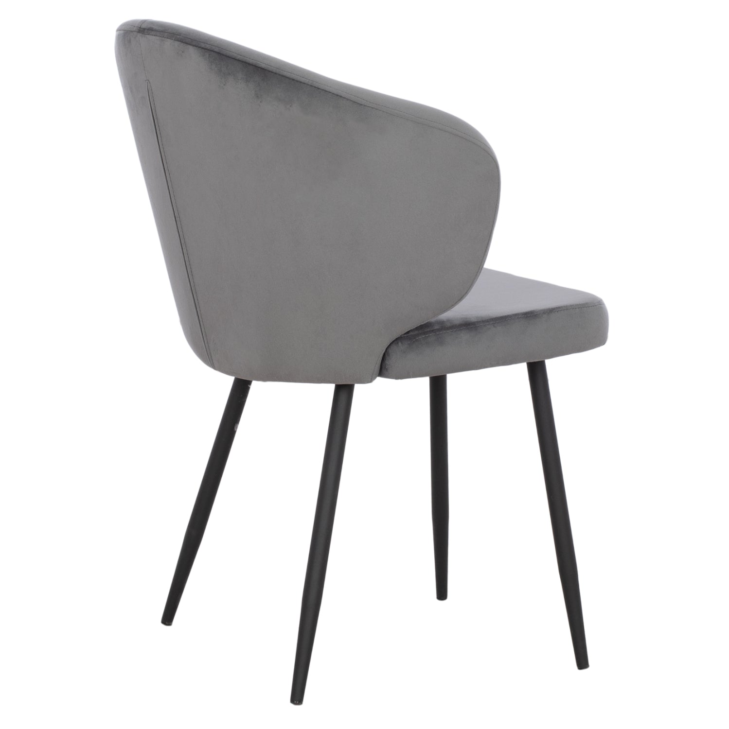 Кресло Джия сив цвят с черни крака