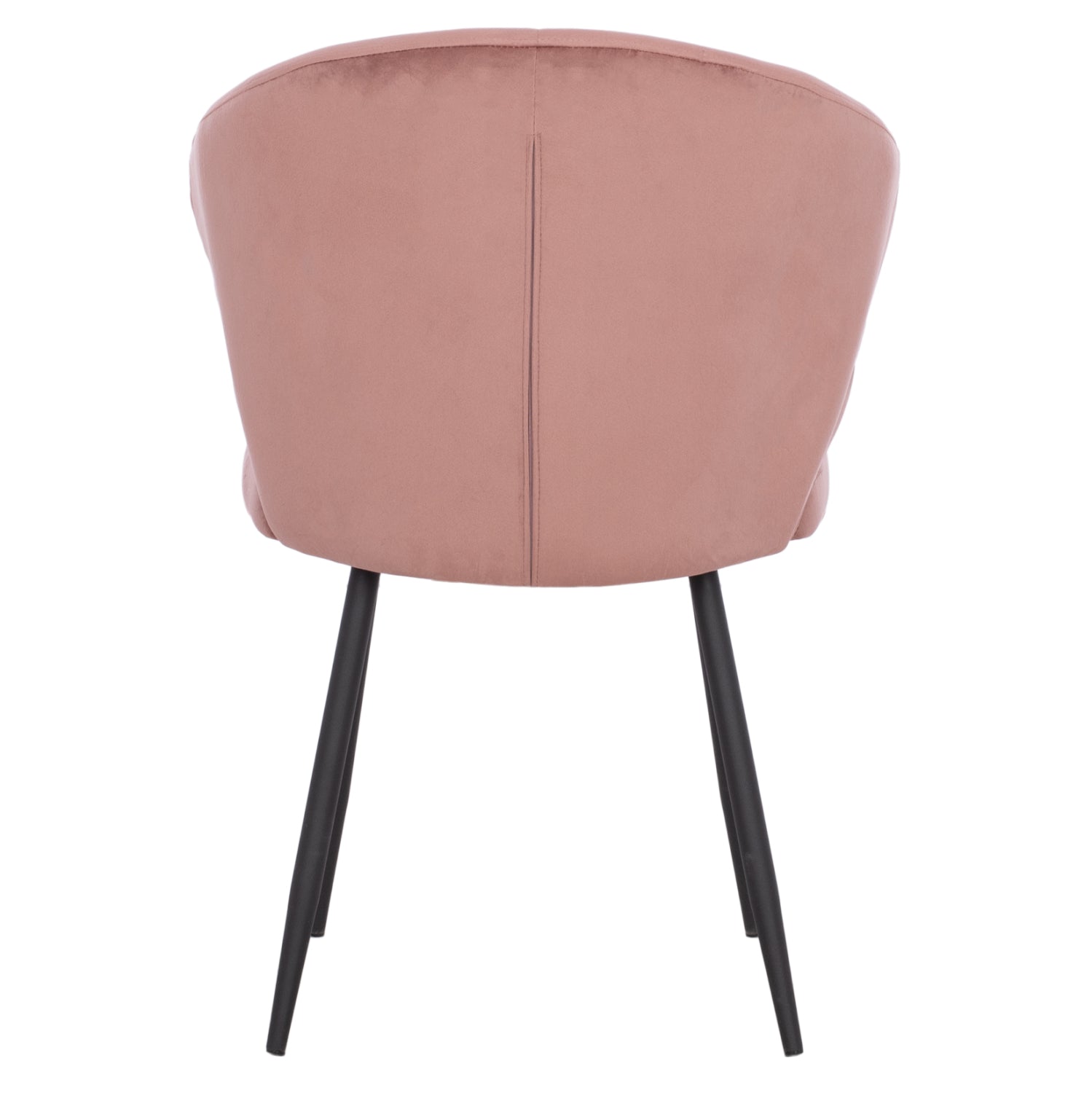 Кресло Джия розов цвят с черни крака 60x60x85