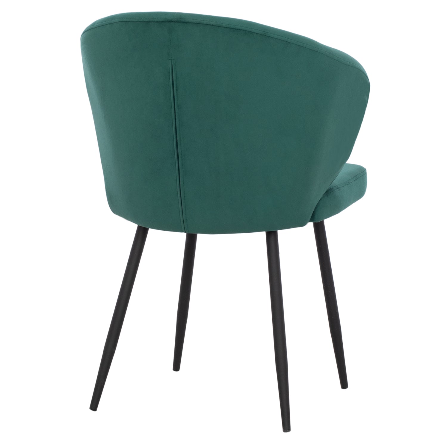 Кресло Джия зелен цвят с черни крака 60x60x85