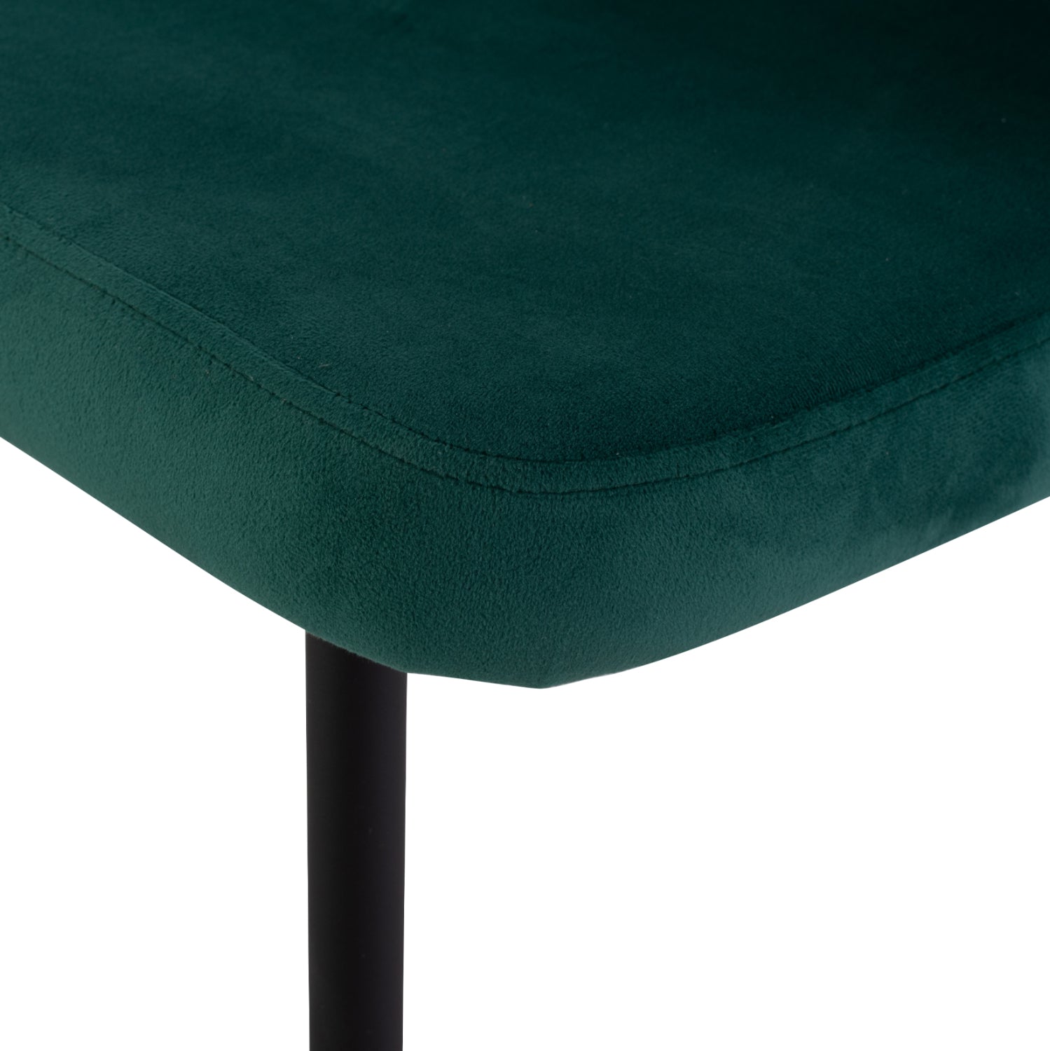 Кресло Джия зелен цвят с черни крака 60x60x85