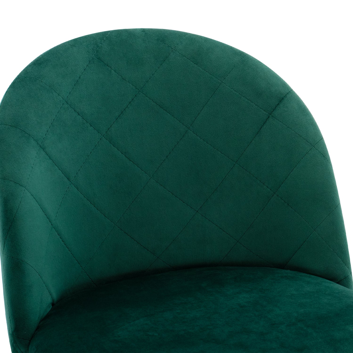 Стол Мелани кадифе зелен цвят