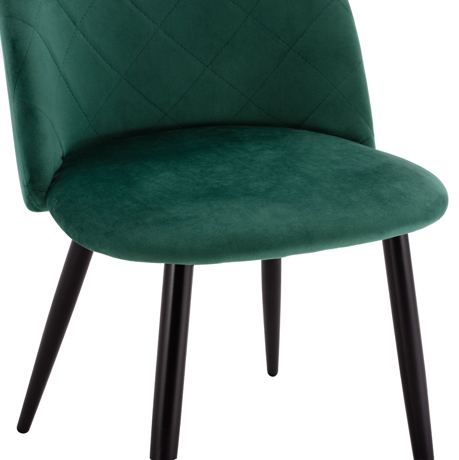 Стол Мелани кадифе зелен цвят