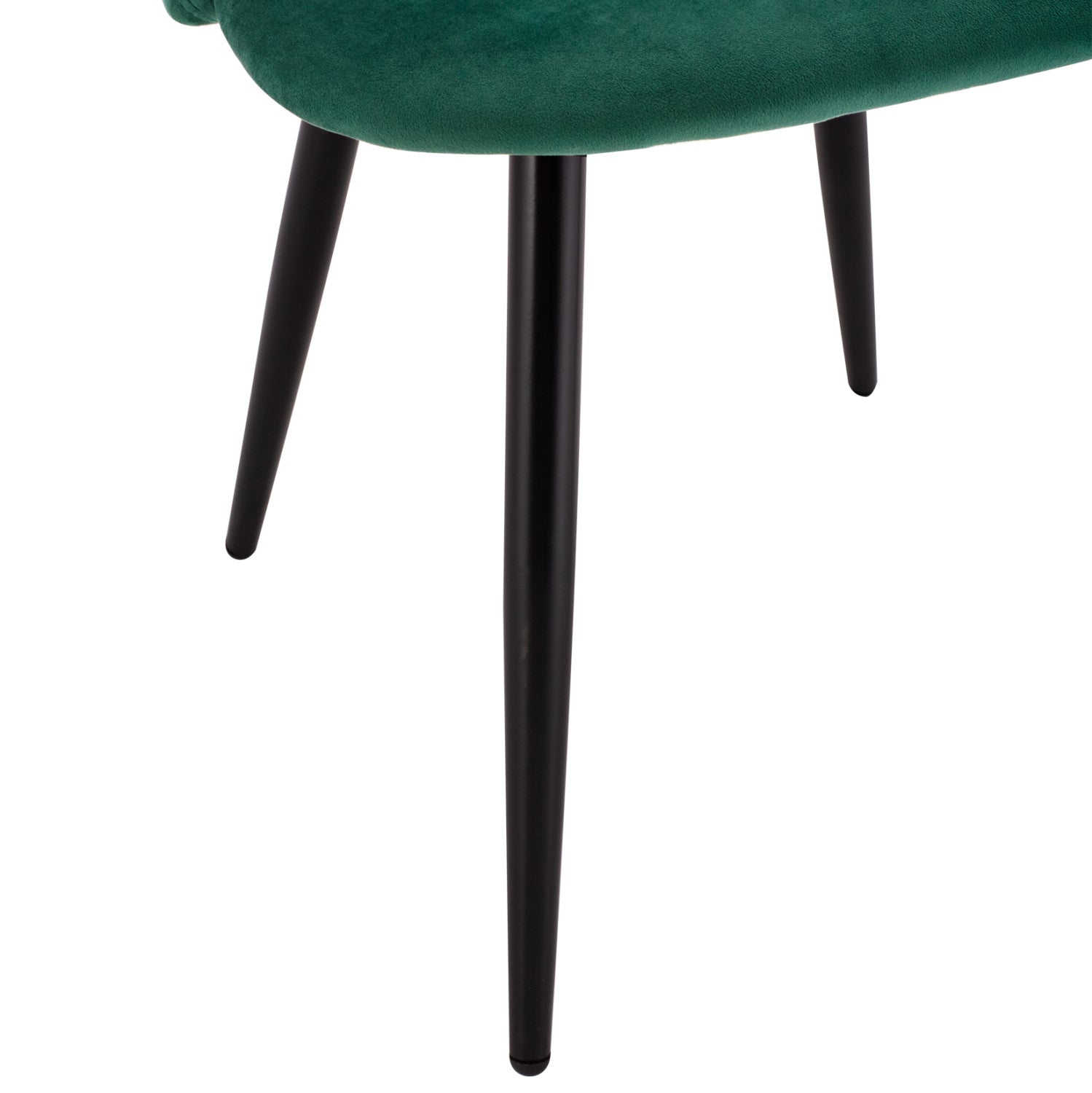 Стол Мелани кадифе зелен цвят