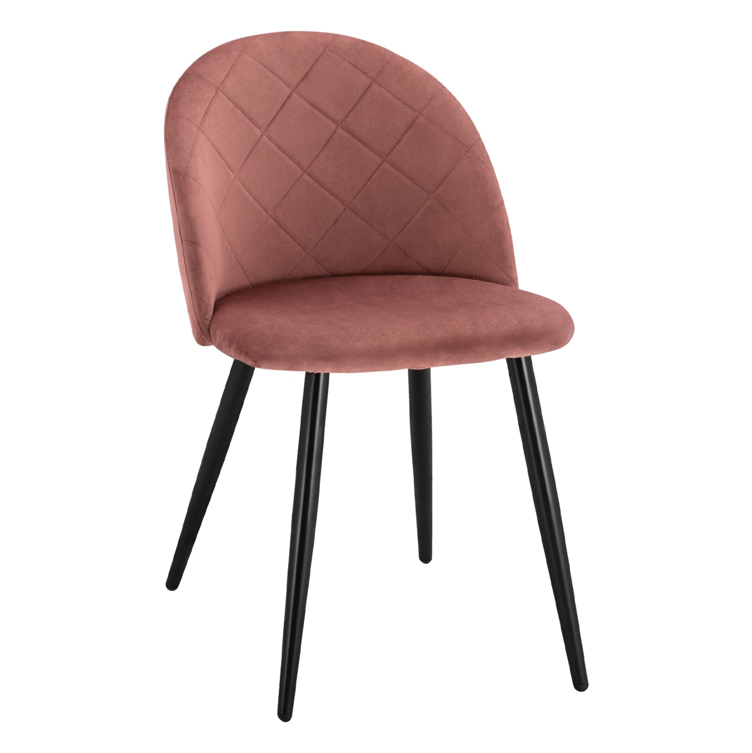 Стол Мелани кадифе розов цвят