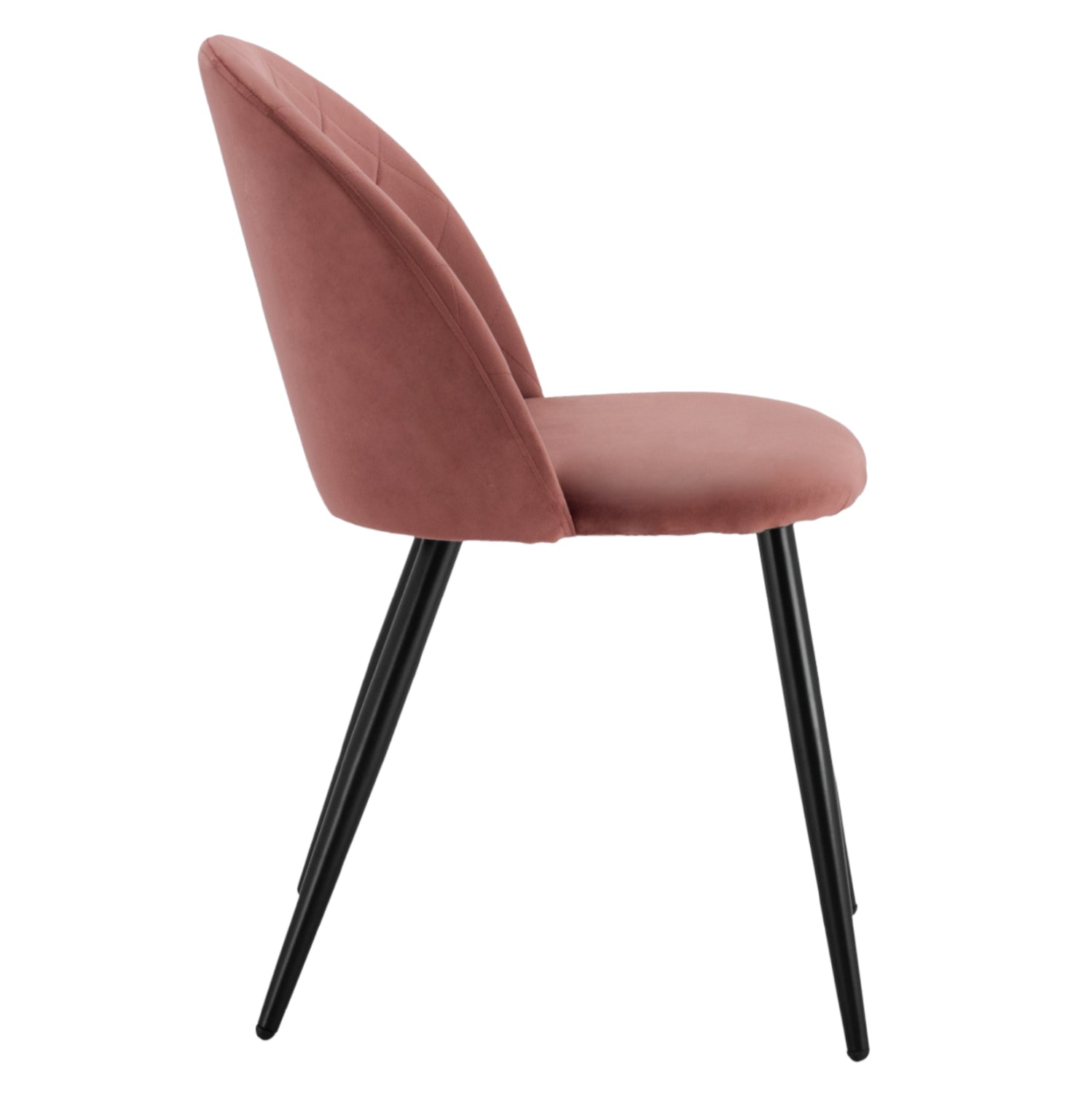 Стол Мелани кадифе розов цвят