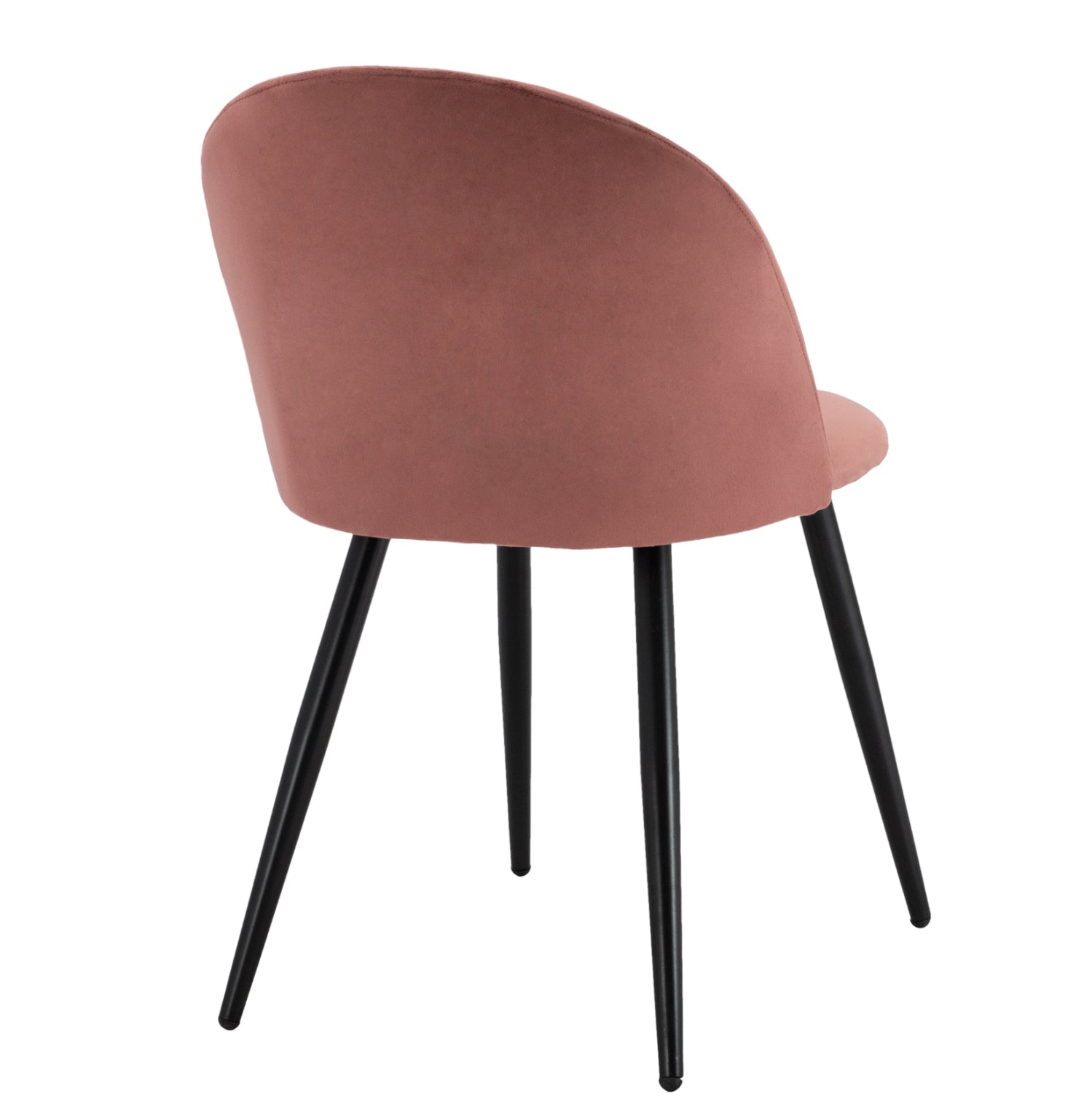 Стол Мелани кадифе розов цвят