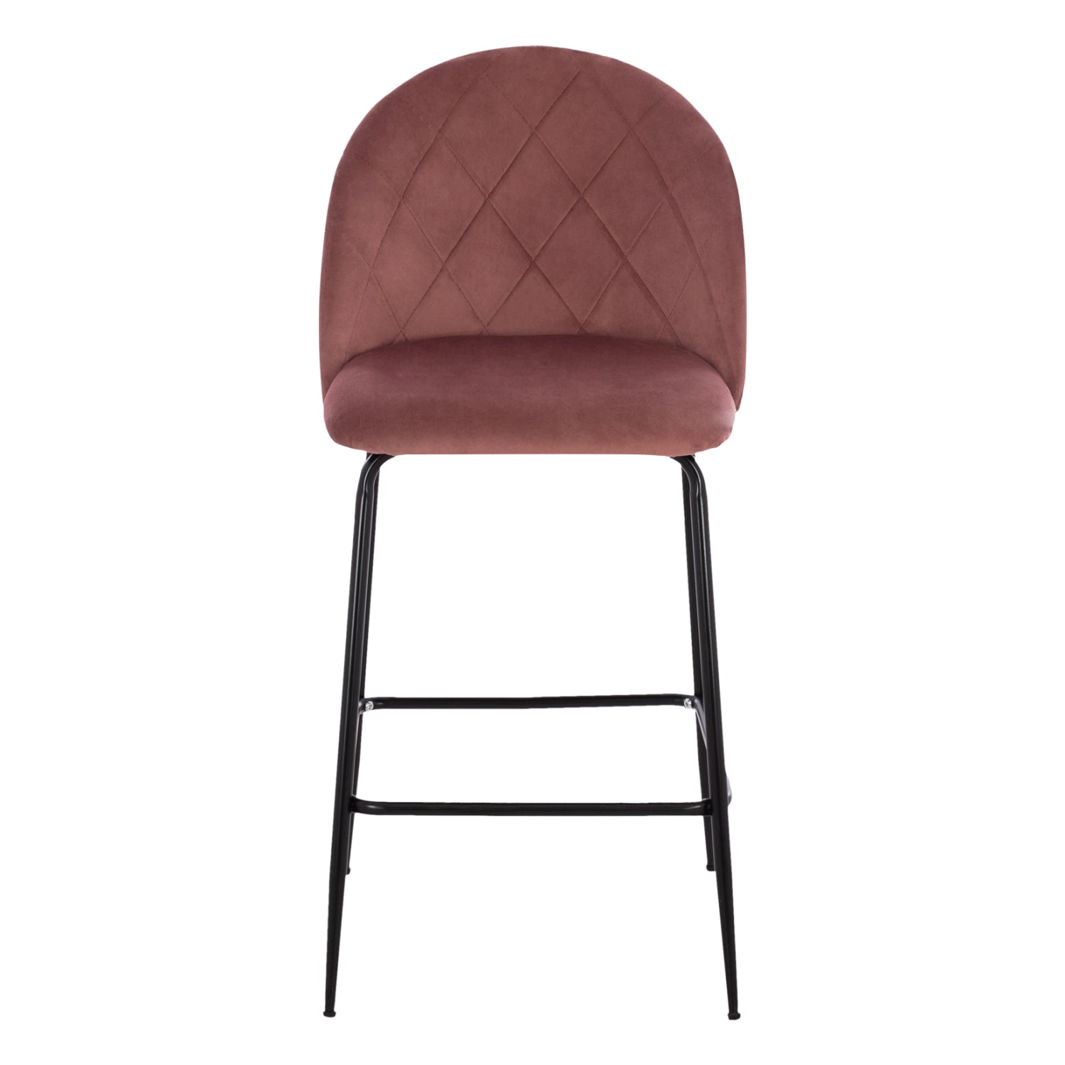 Бар стол Мелани розов цвят 45x53x98см