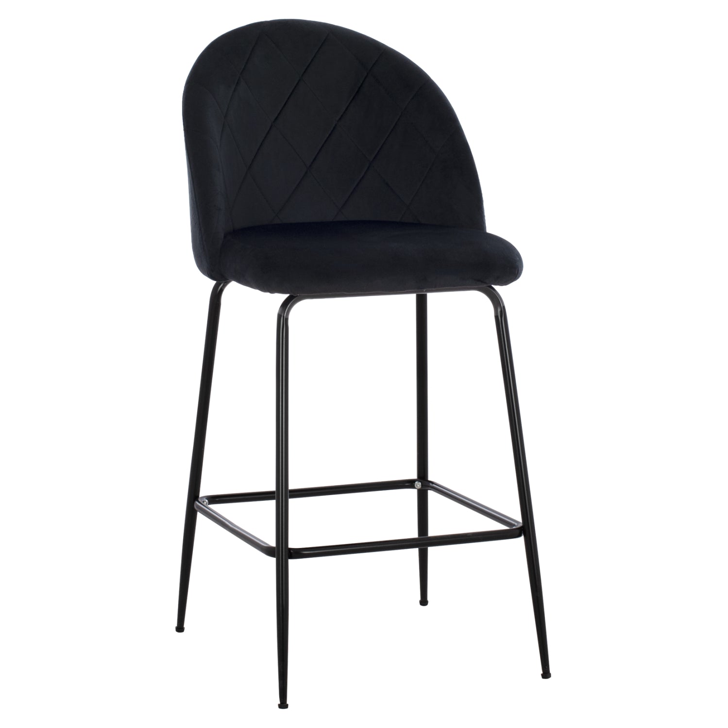 Бар стол Мелани черен цвят 45x53x98см