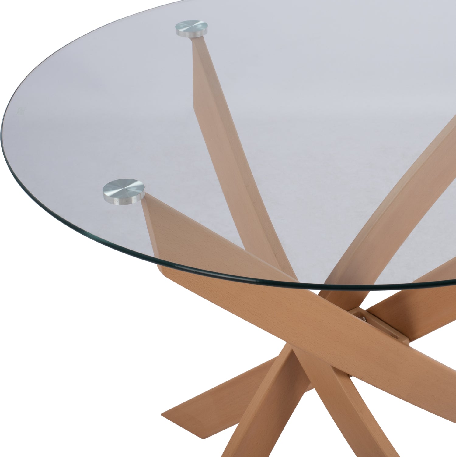 Трапезна маса JADA стъкло-метал Φ120X75см