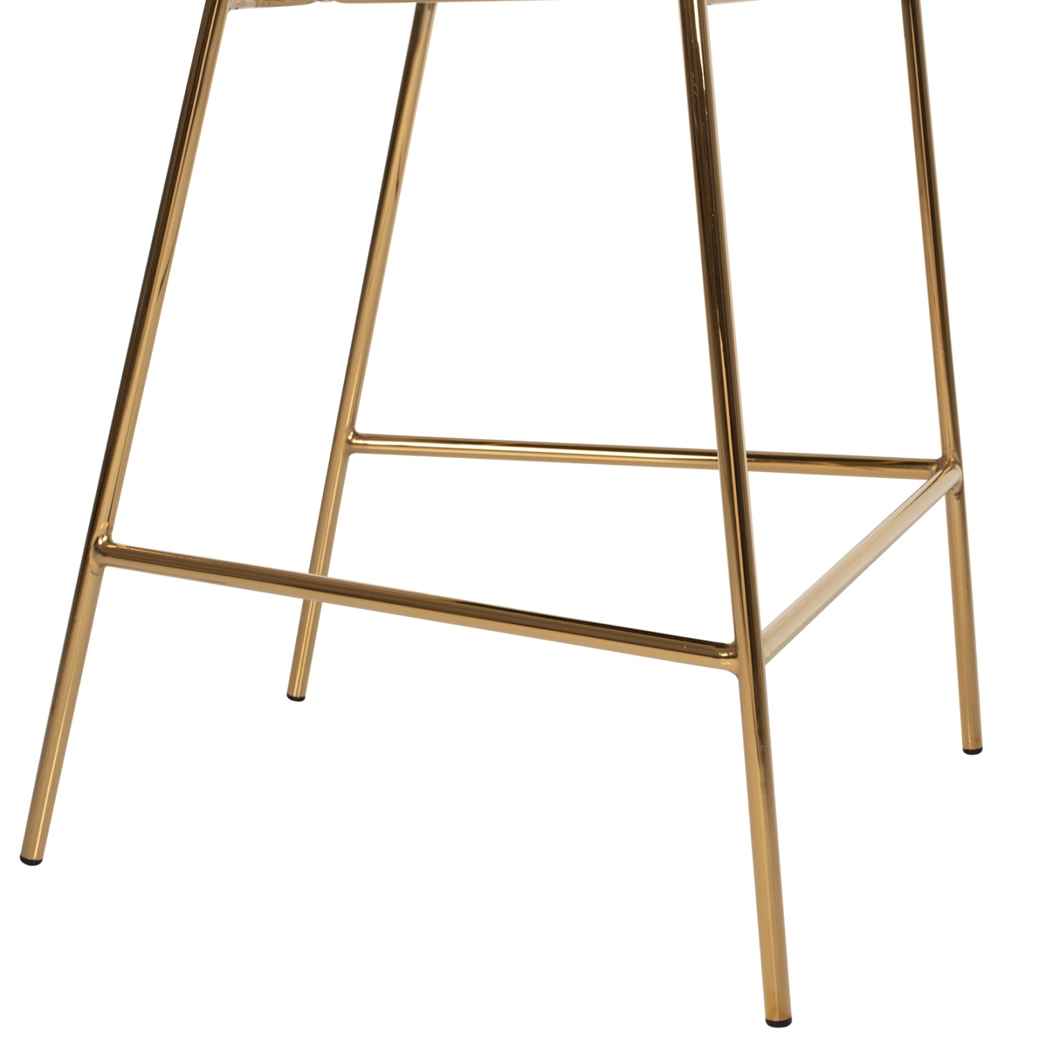 Бар стол Теодор голд черно кадифе 60x55x100