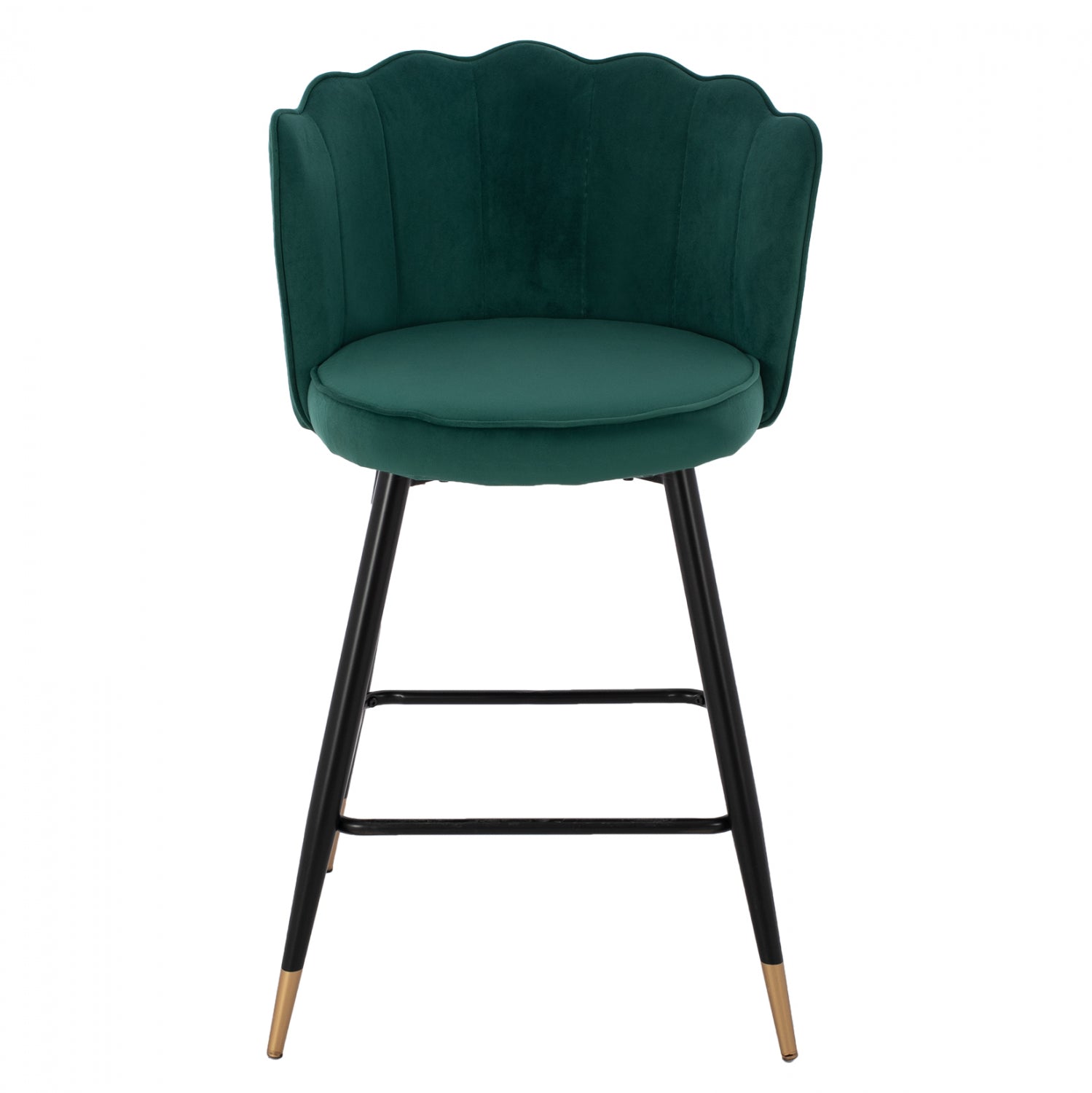 Бар стол VESNA средна височина-зелено кадифе 50x50x90