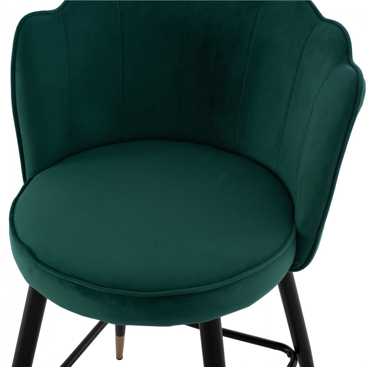 Бар стол VESNA средна височина-зелено кадифе 50x50x90