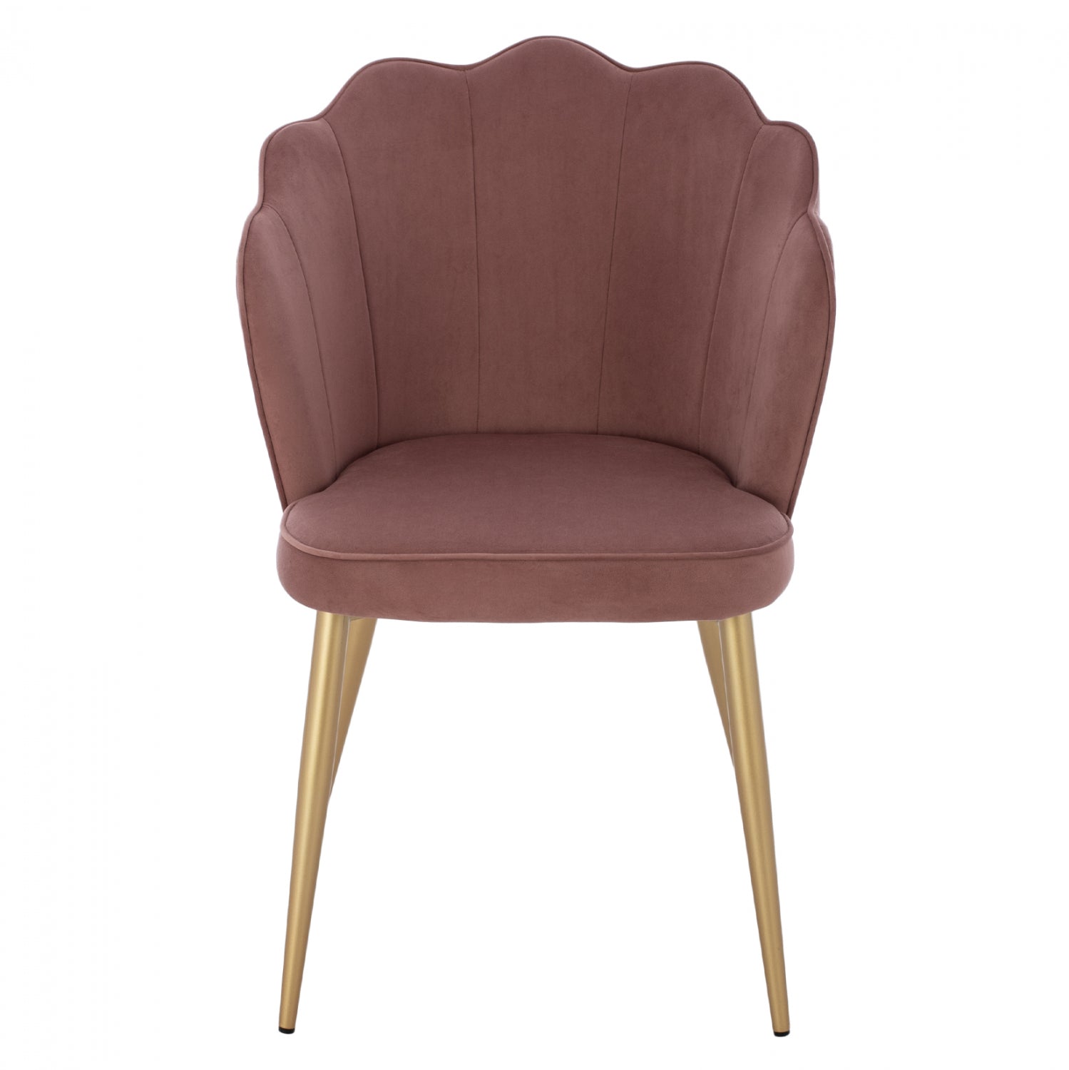 Стол Ави голд кадифе розов цвят