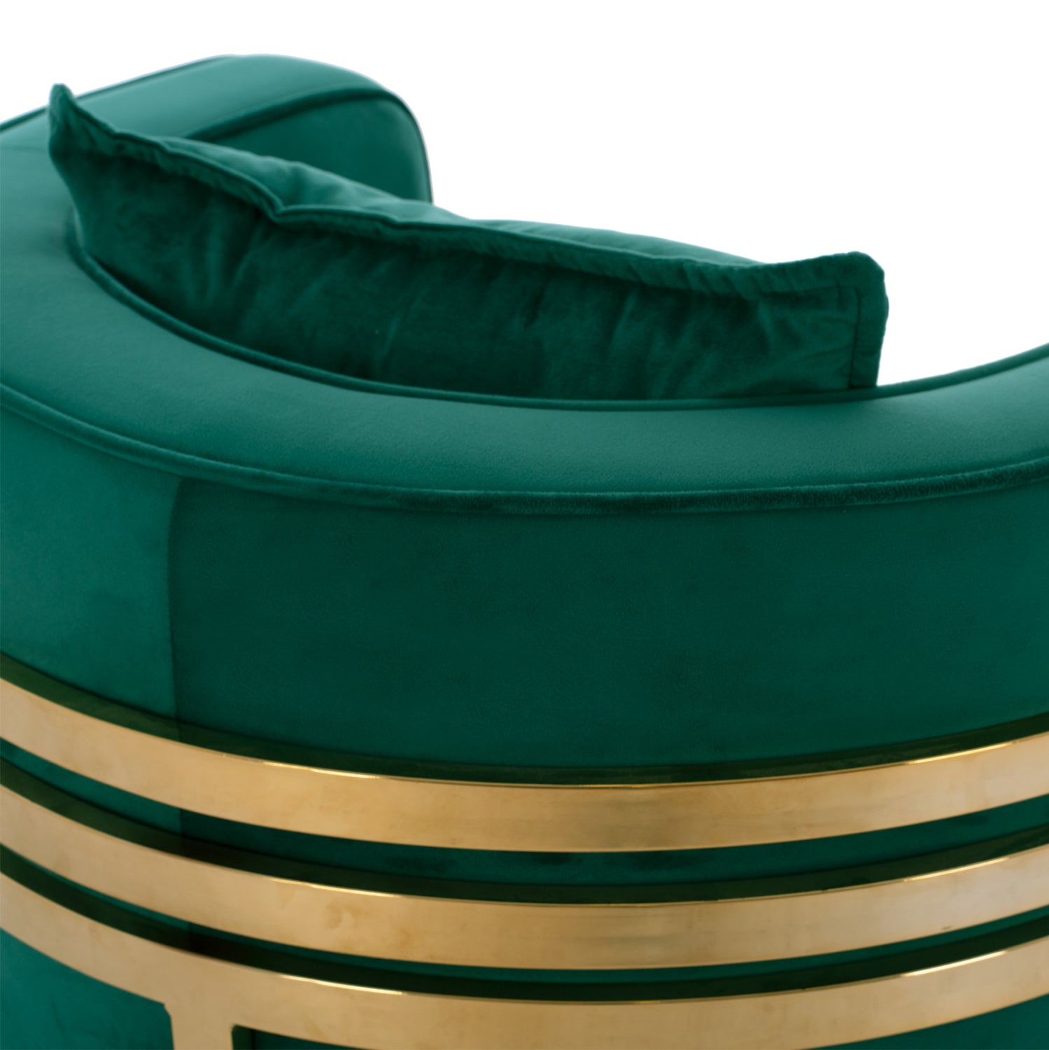 Кресло Тиана голд кадифе цвят кипарис 80x70x68