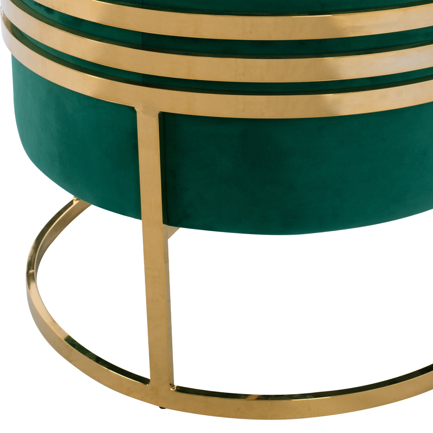 Кресло Тиана голд кадифе цвят кипарис 80x70x68