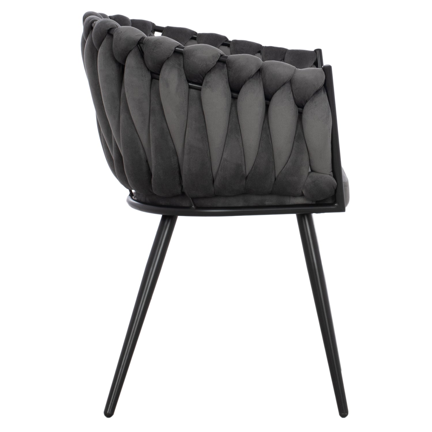 Кресло Луанда сив цвят 62x54x79см