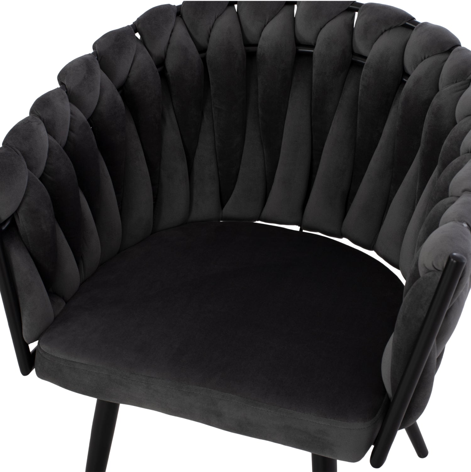 Кресло Луанда сив цвят 62x54x79см