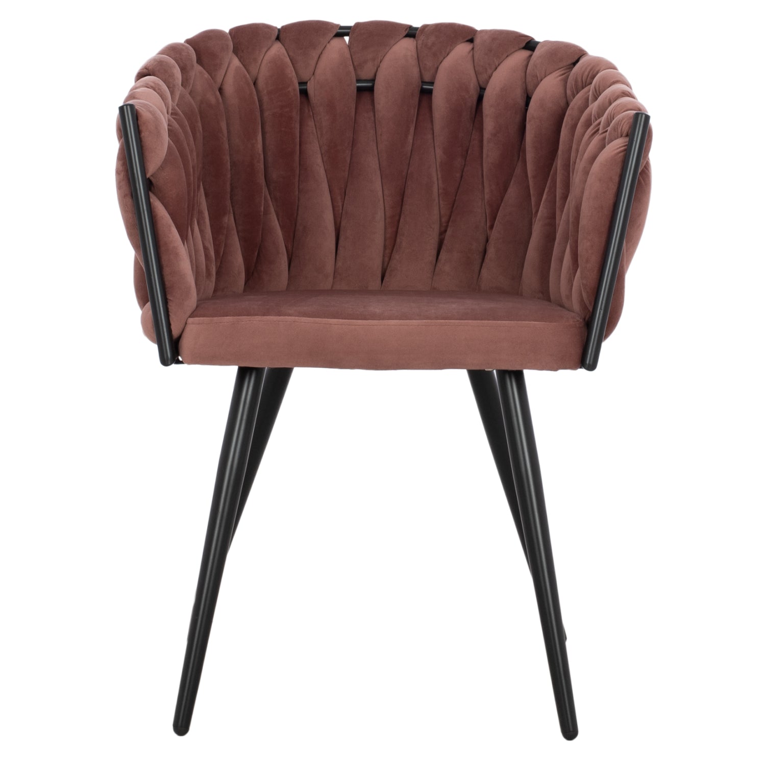 Кресло Луанда розов цвят 62x54x79см