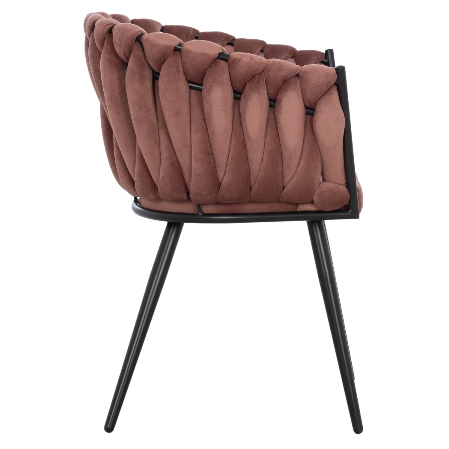 Кресло Луанда розов цвят 62x54x79см