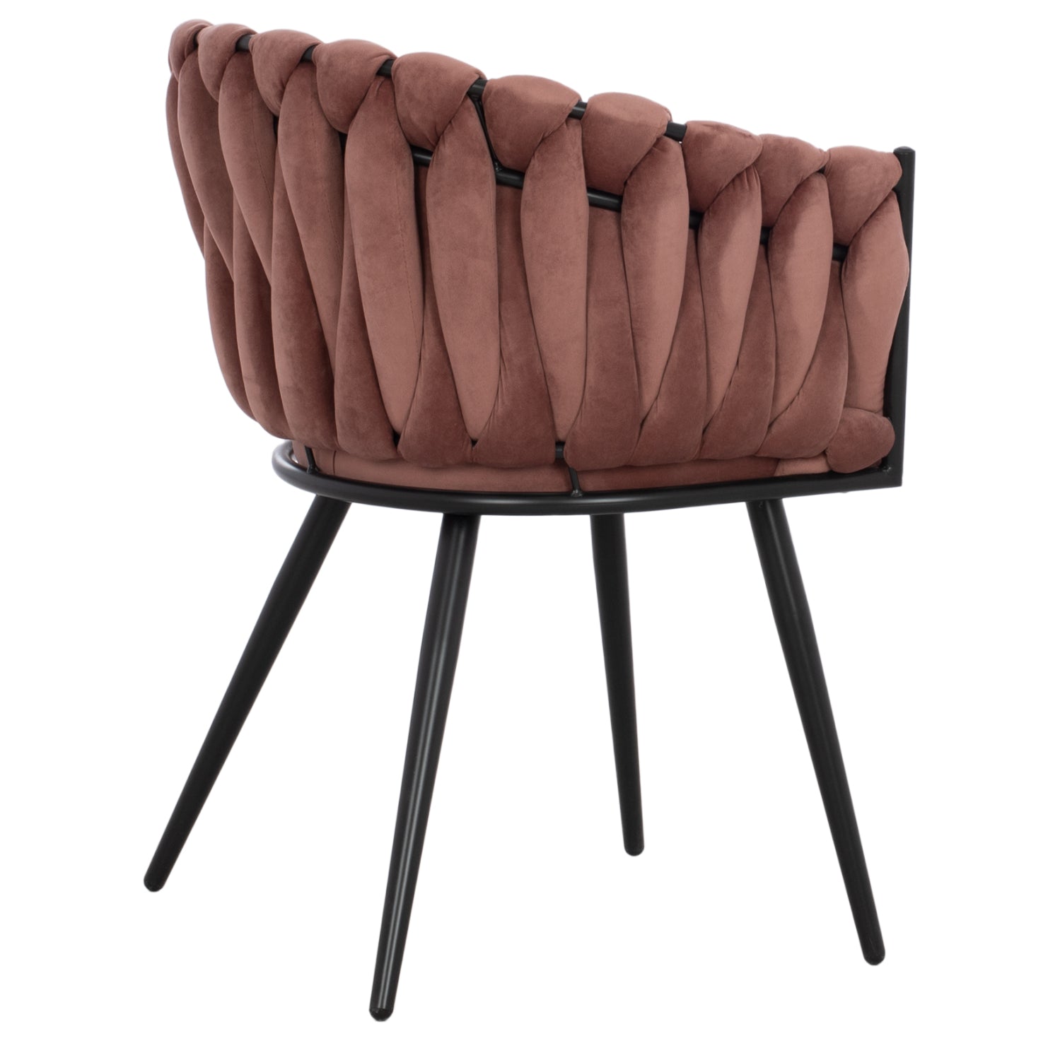 Кресло Луанда розов цвят 62x54x79см