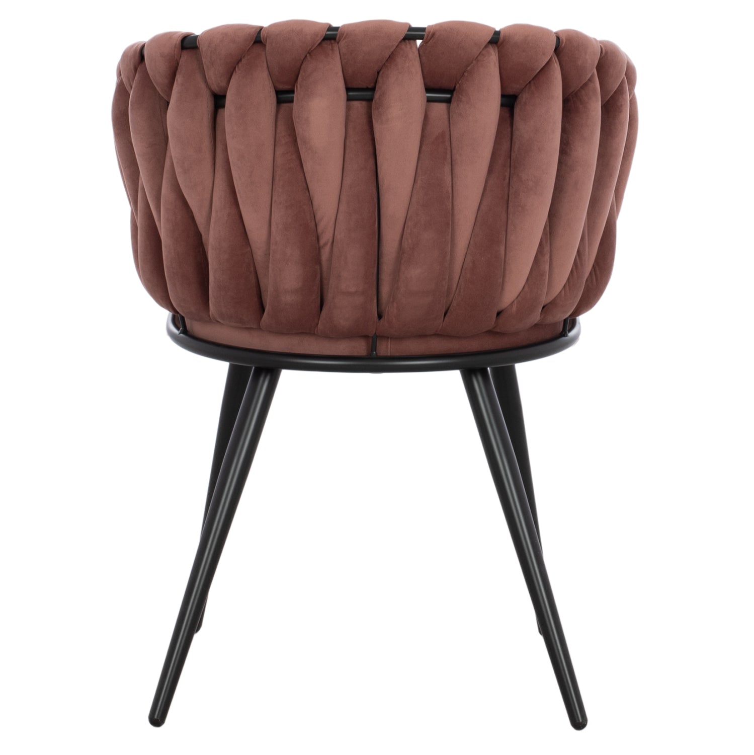 Кресло Луанда розов цвят 62x54x79см