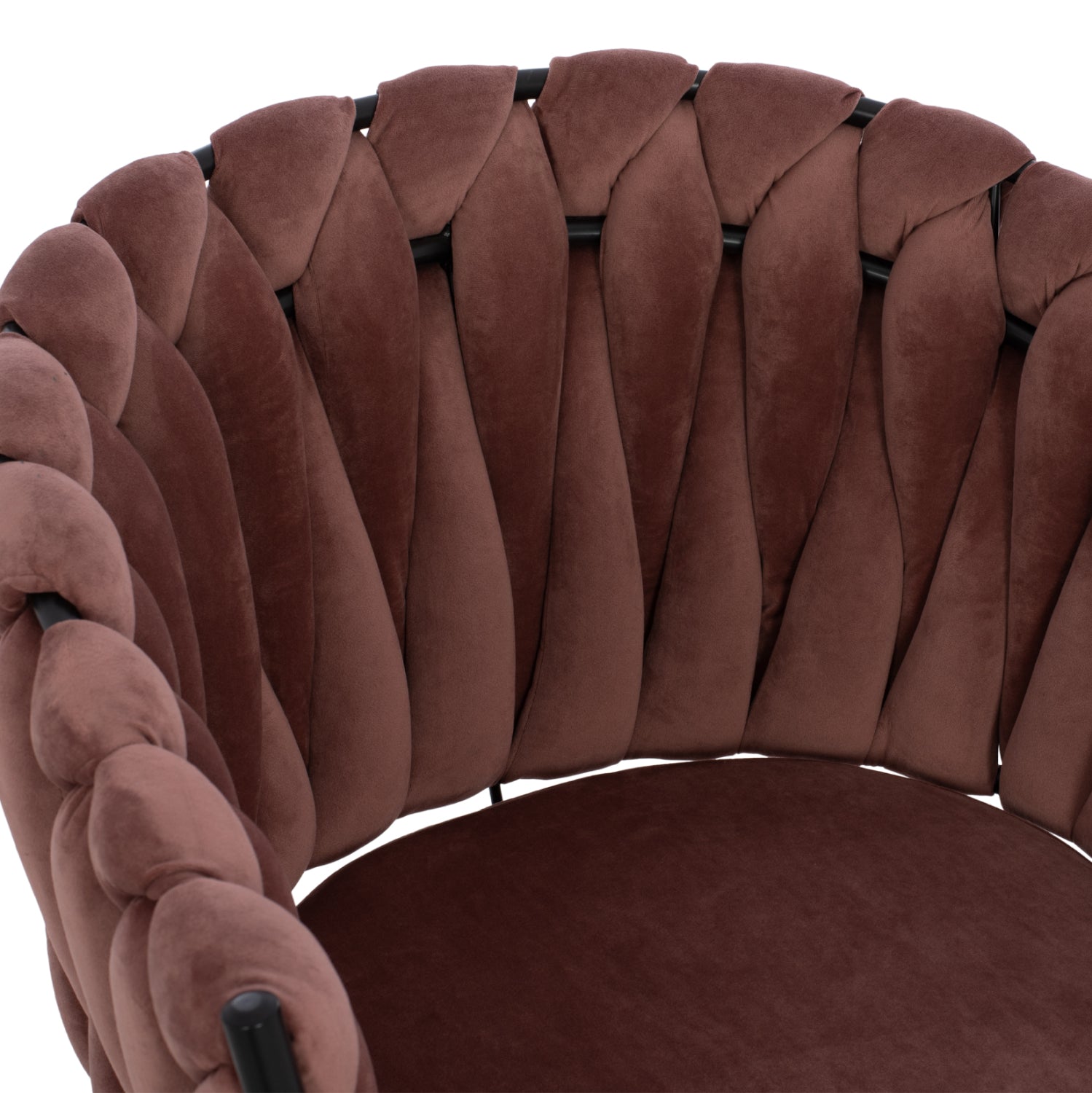 Кресло Луанда розов цвят 62x54x79см