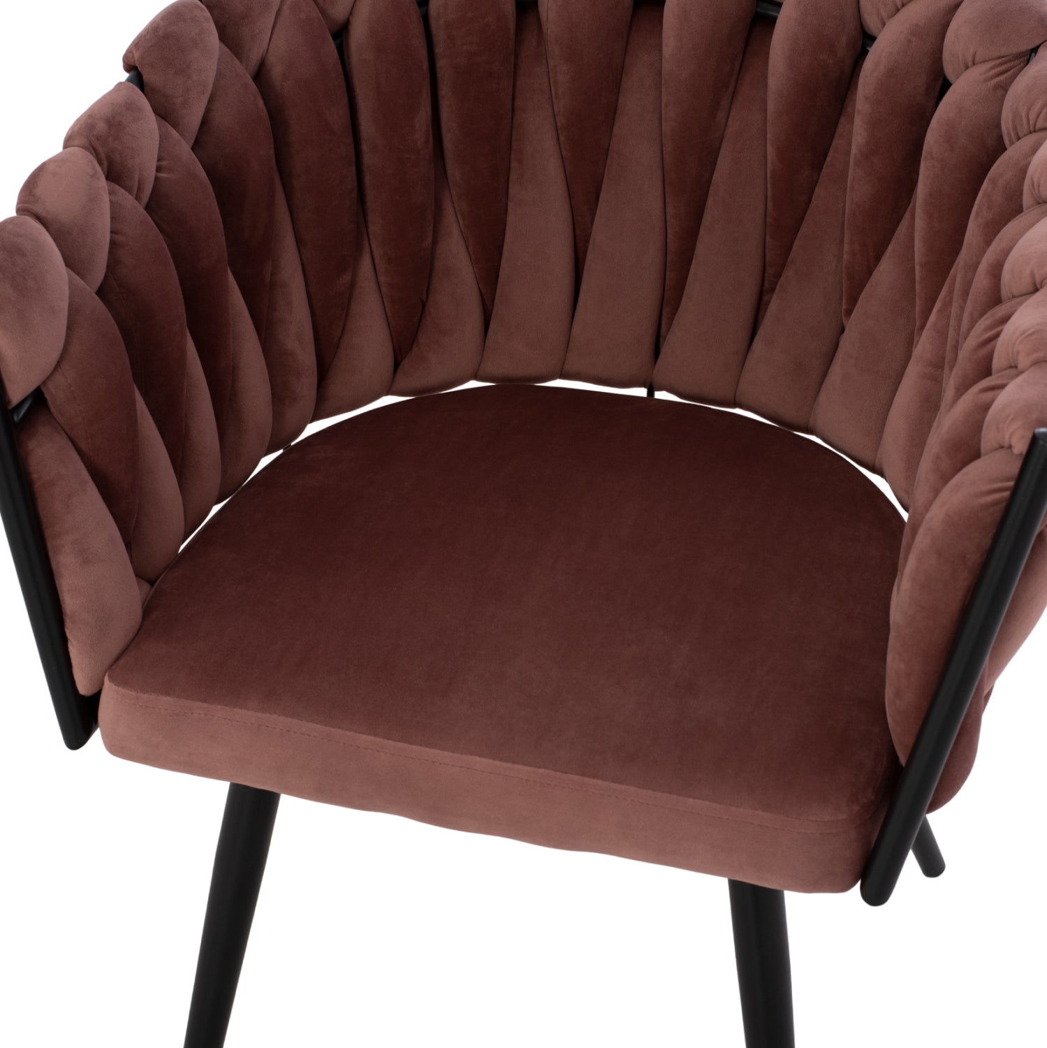 Кресло Луанда розов цвят 62x54x79см