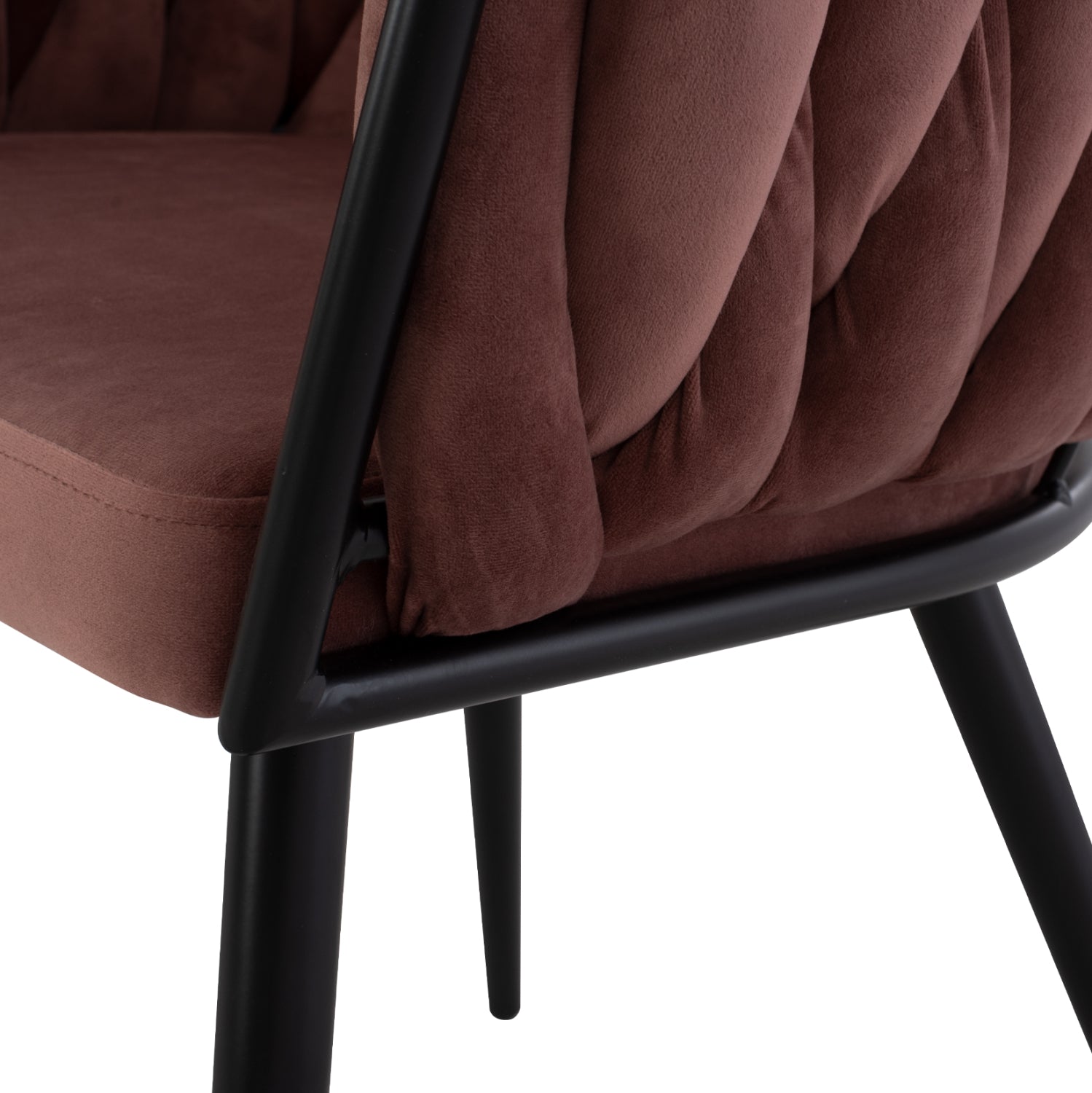 Кресло Луанда розов цвят 62x54x79см