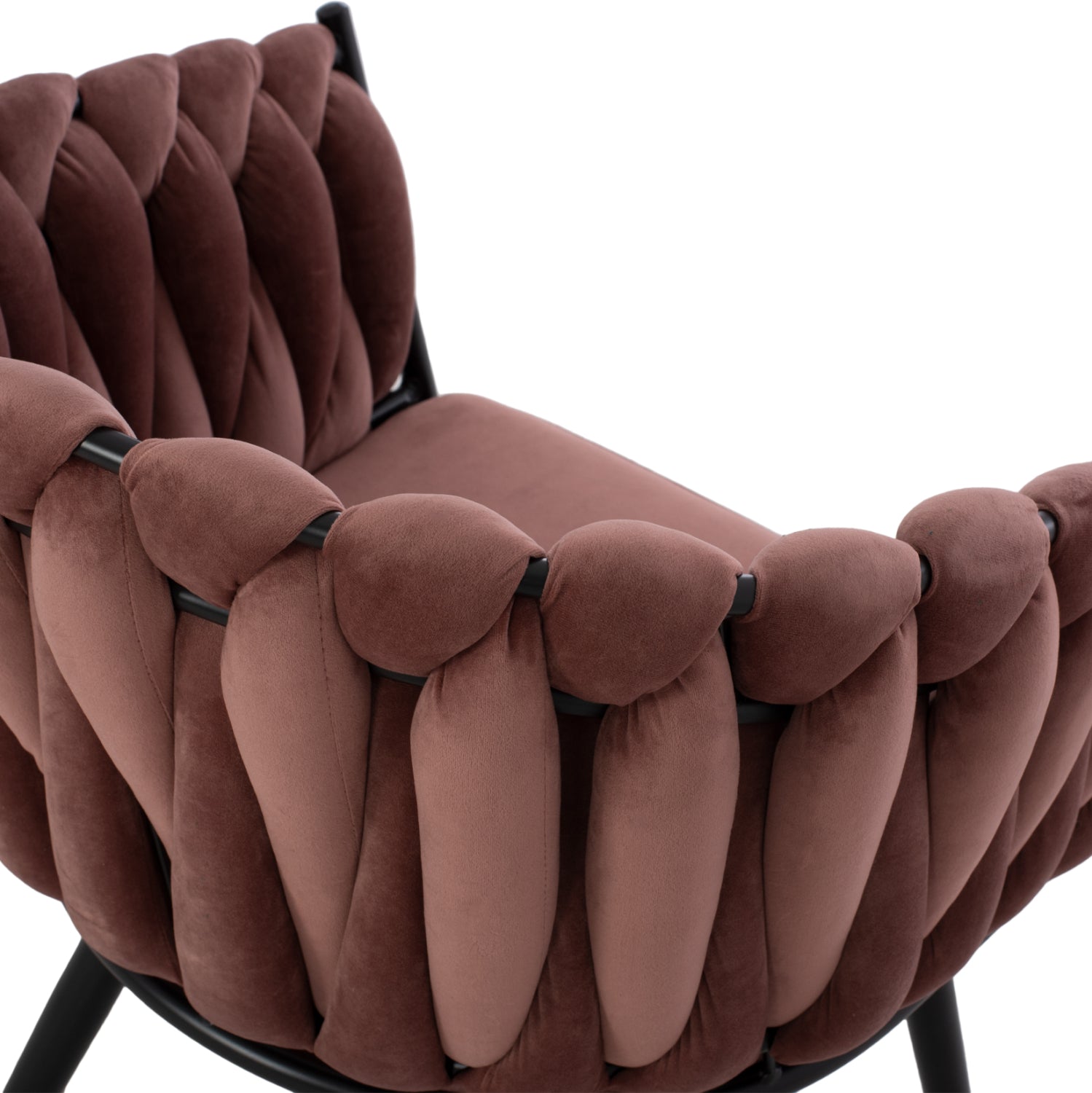 Кресло Луанда розов цвят 62x54x79см