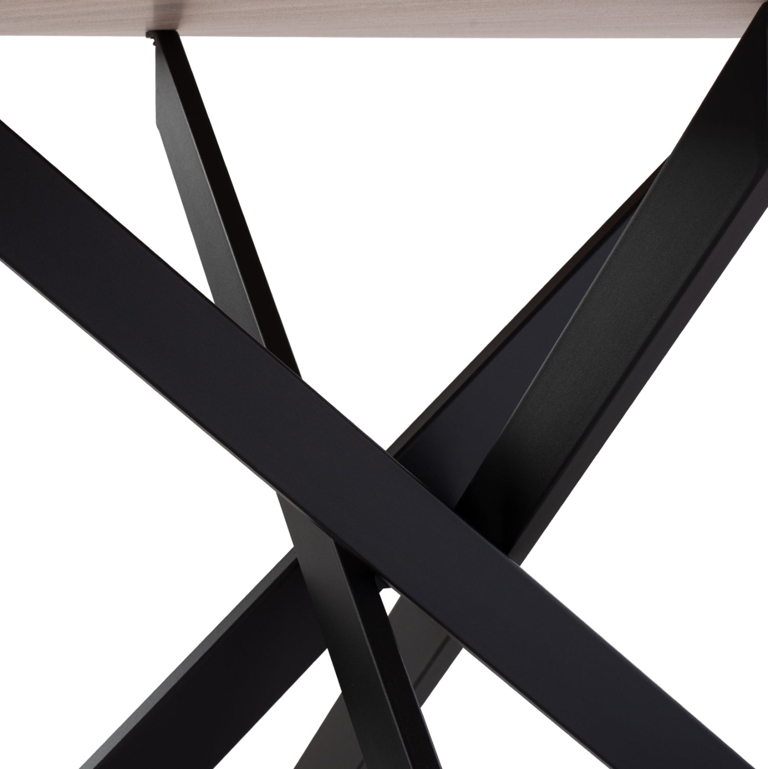 Маса ROSARIO сонома-черен цвят Φ120Χ75 см