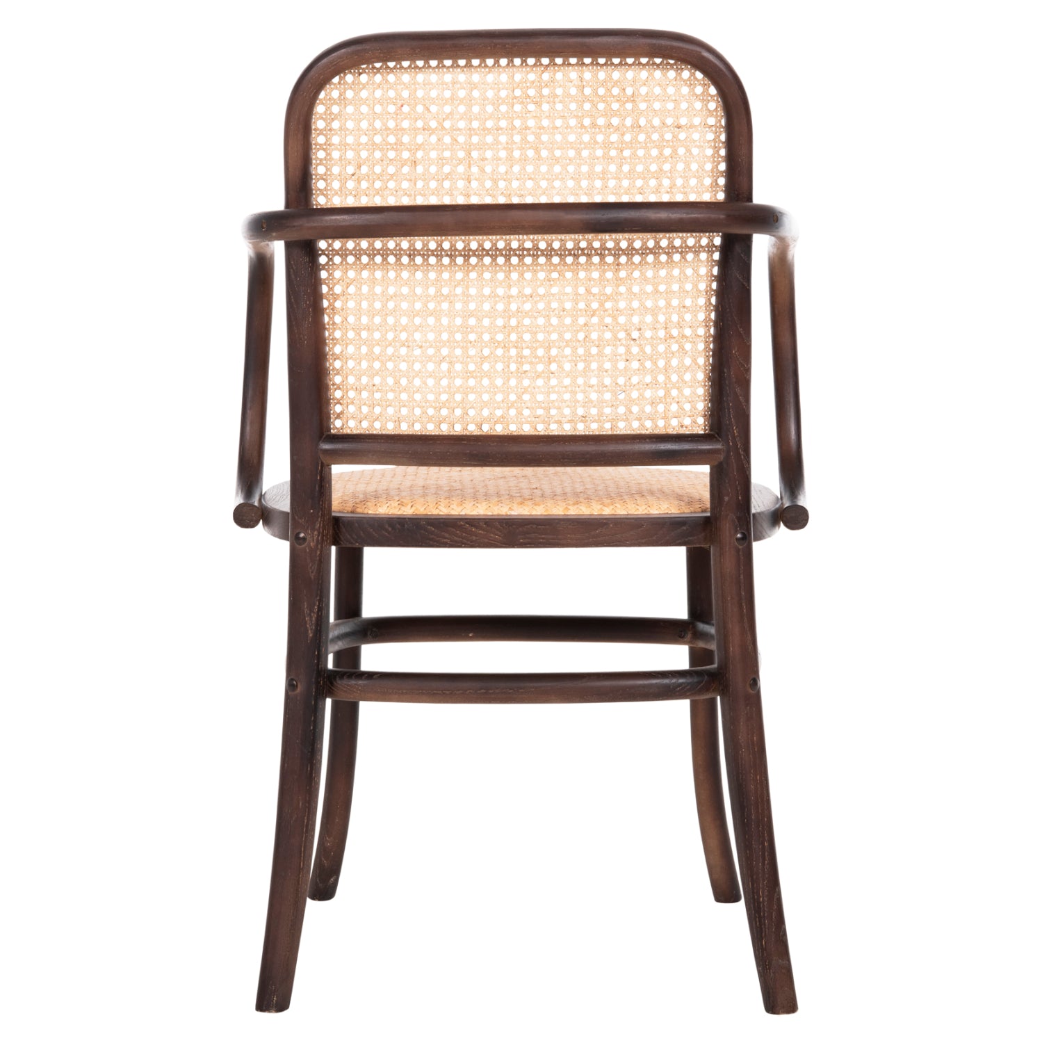 Дървен стол VAIANA цвят черен-натурал 56x56x90cm