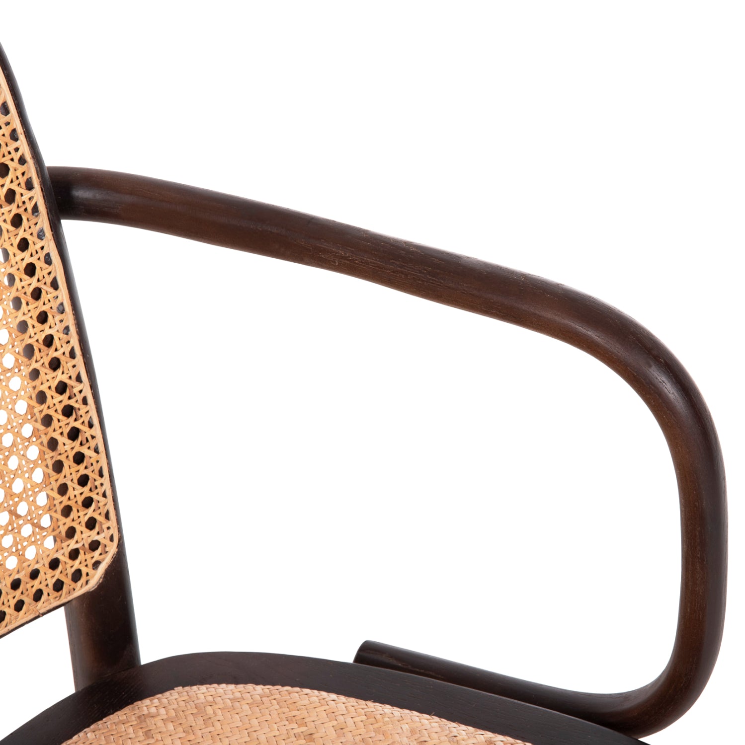 Дървен стол VAIANA цвят черен-натурал 56x56x90cm