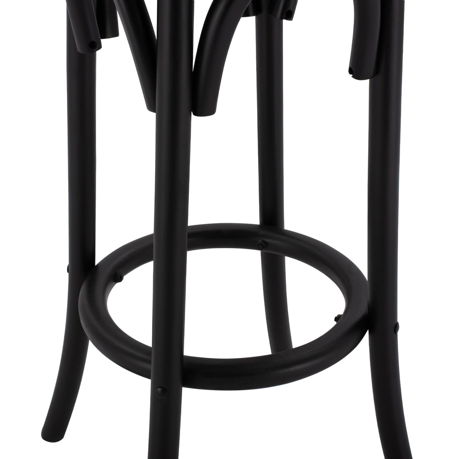 Бар стол традиционал черно-бежов цвят Φ36Χ70