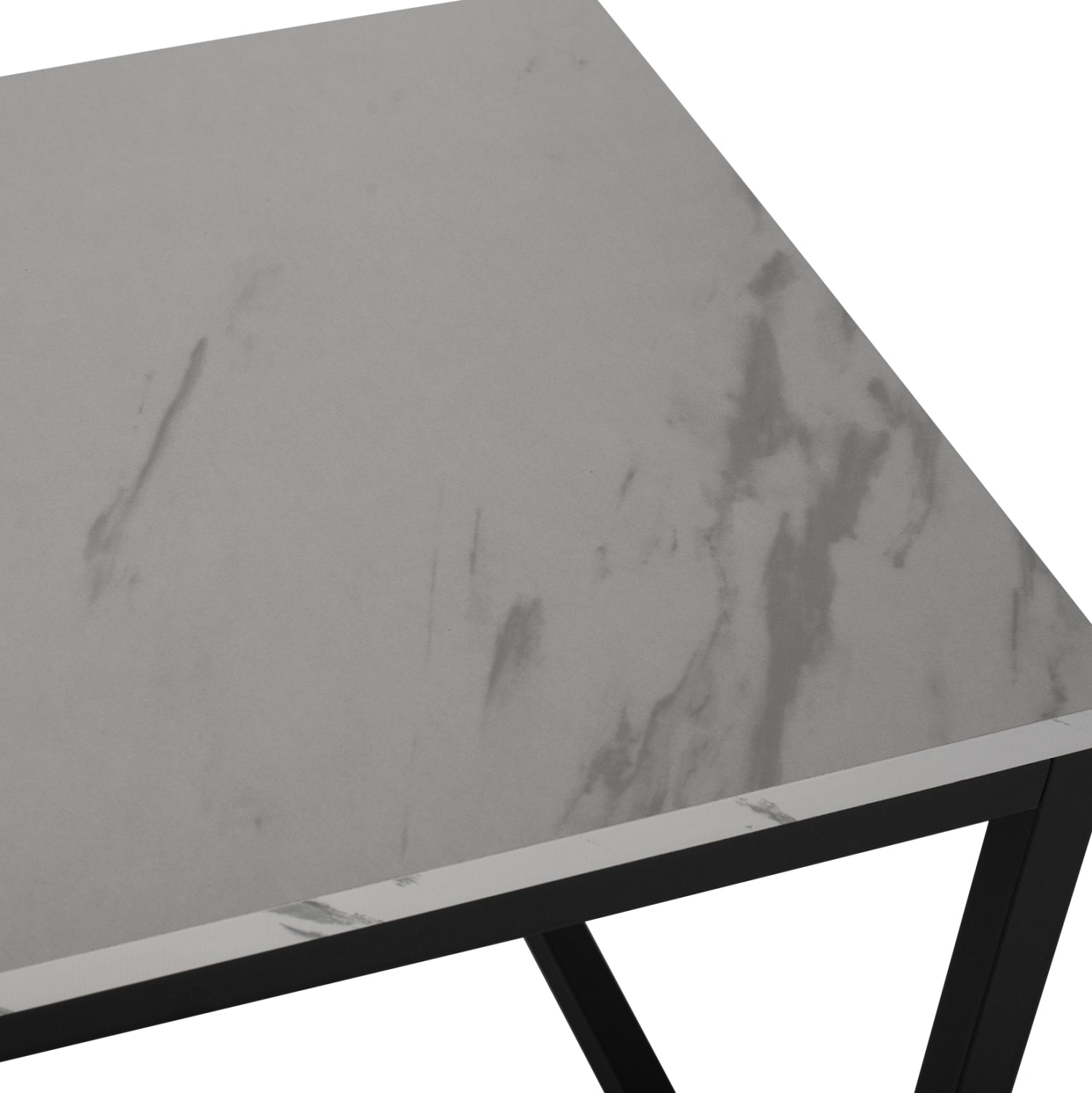 Помощни маси GRELAY цвят черен-бял 45X45X50см. и 37X37X43 см