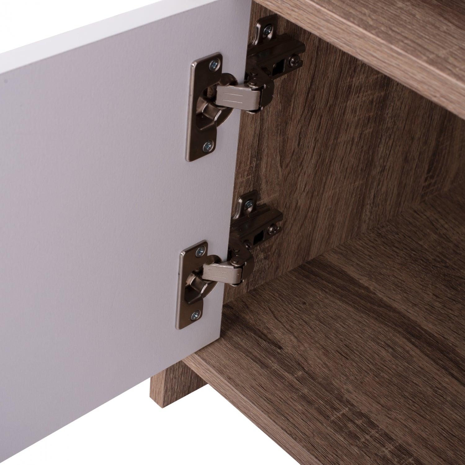 Тв шкаф SCOTT цвят сонама-бял 128x39x46см