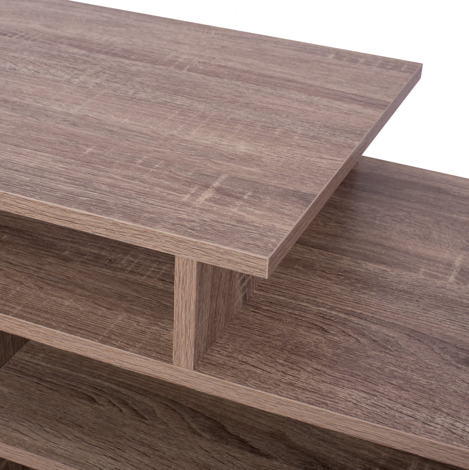 Тв шкаф SCOTT цвят сонама-бял 128x39x46см