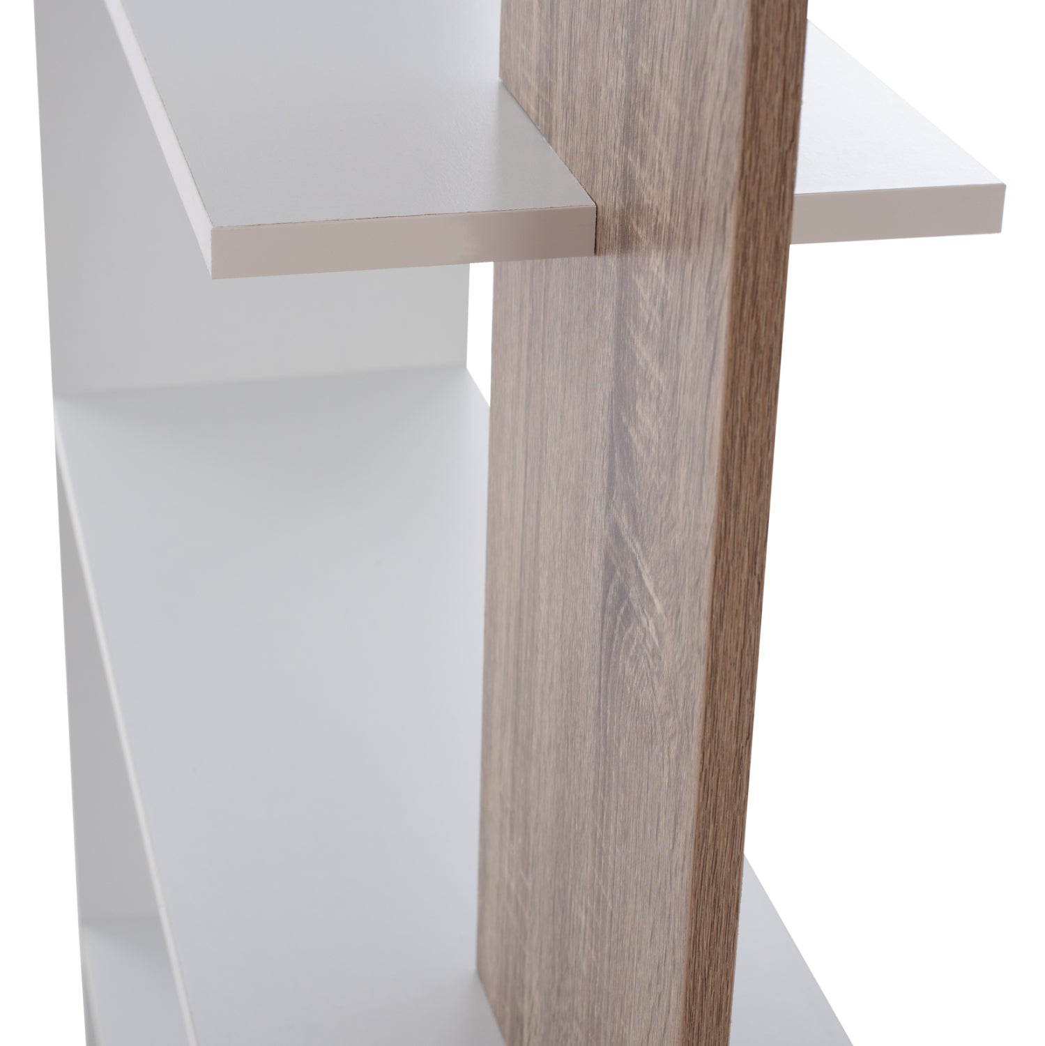 Библиотека HARVEY цвят натурал-бял 80x23x141см