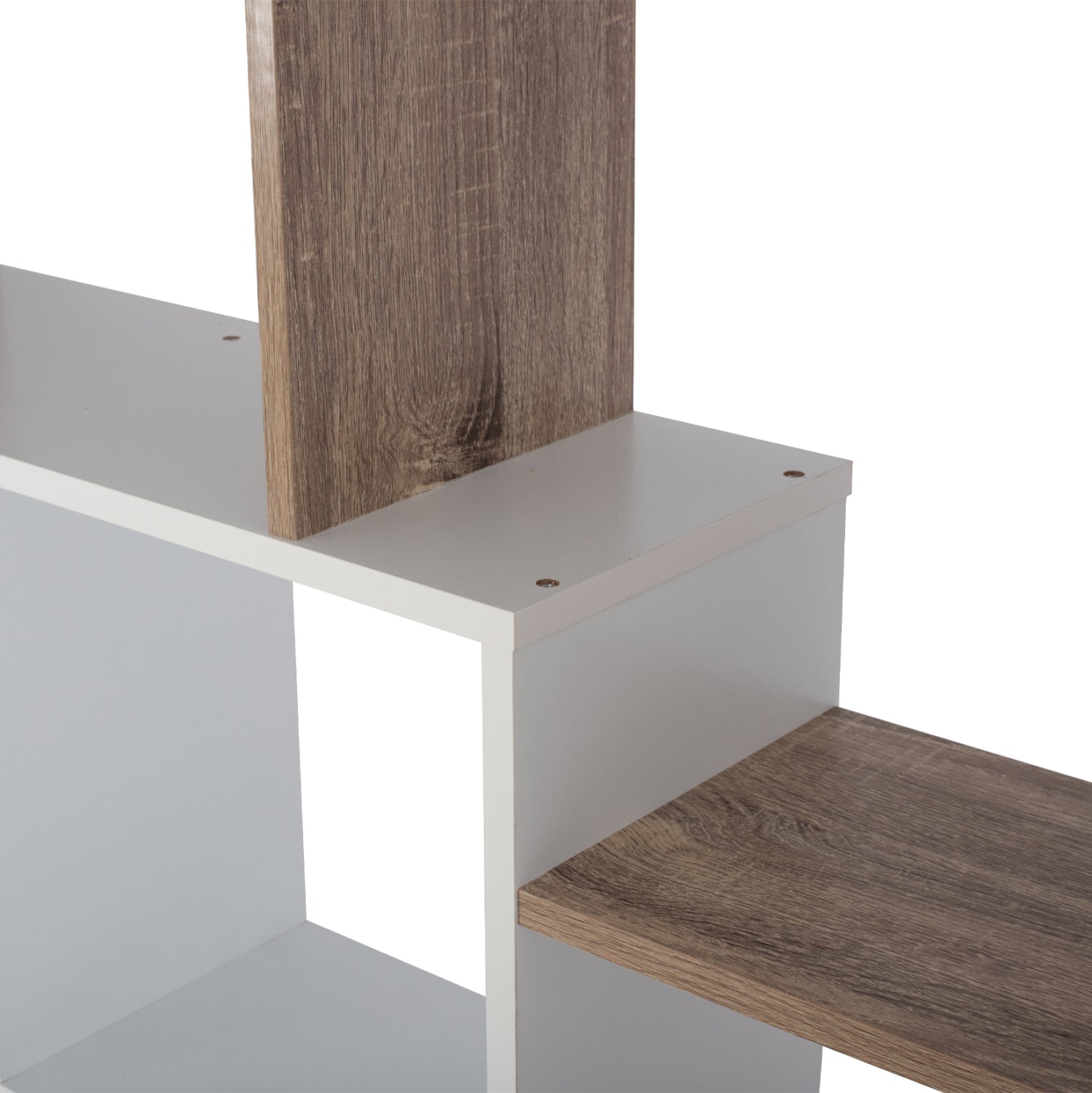 Библиотека BRODY цвят сонама-бял 136x22x136-см