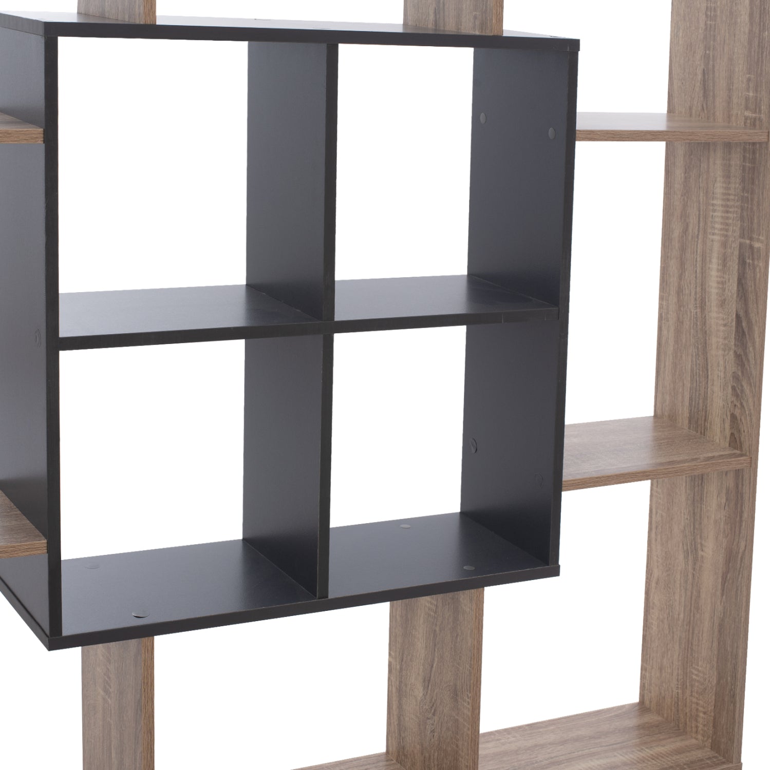 Библиотека BRODY цвят сонама-сив 80x23x141см