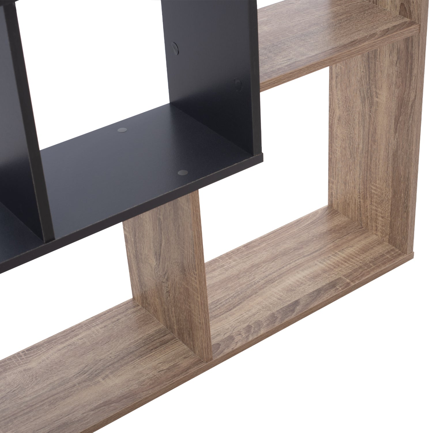 Библиотека BRODY цвят сонама-сив 80x23x141см