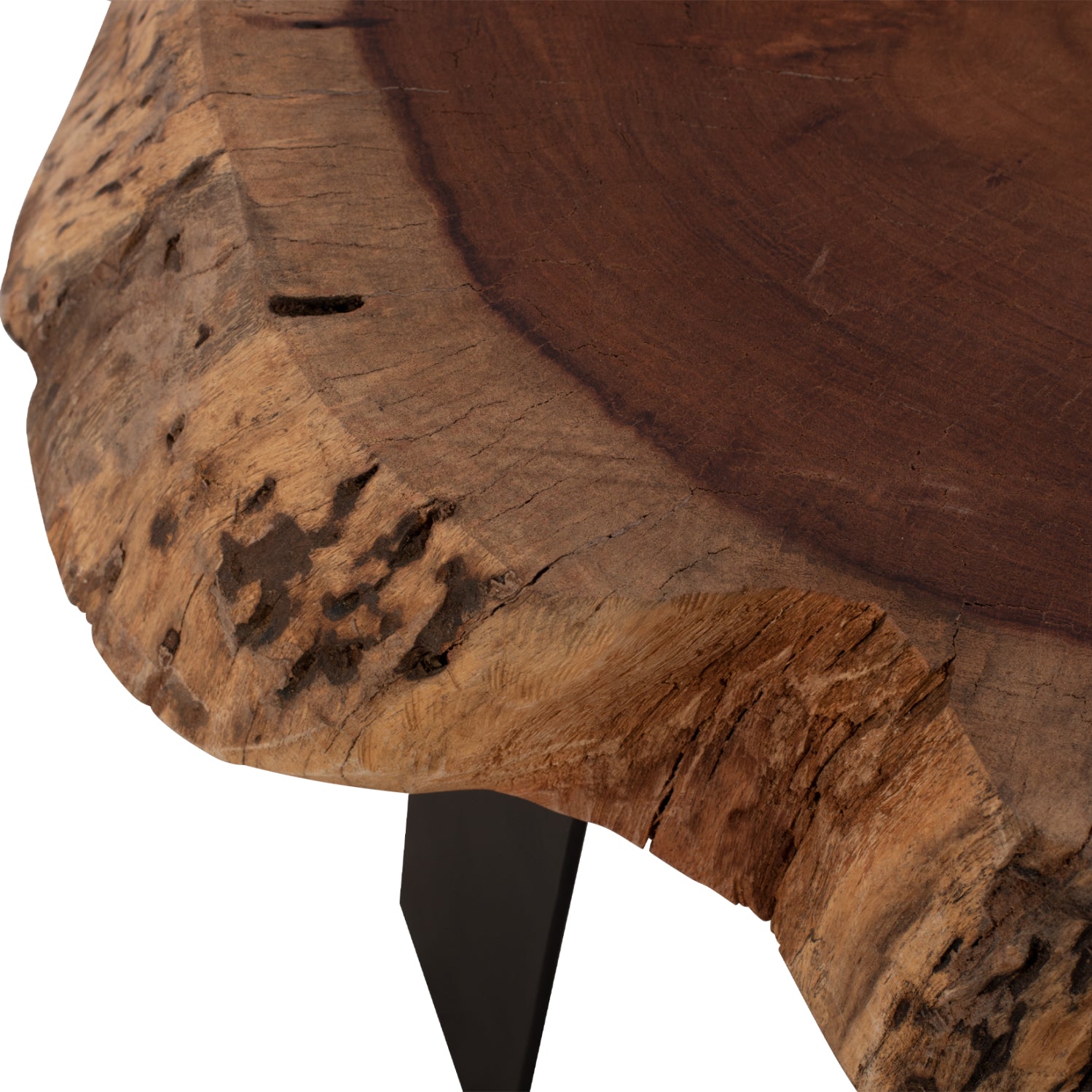 Холна маса BRIGGS акациево дърво 80-87x50-83x40