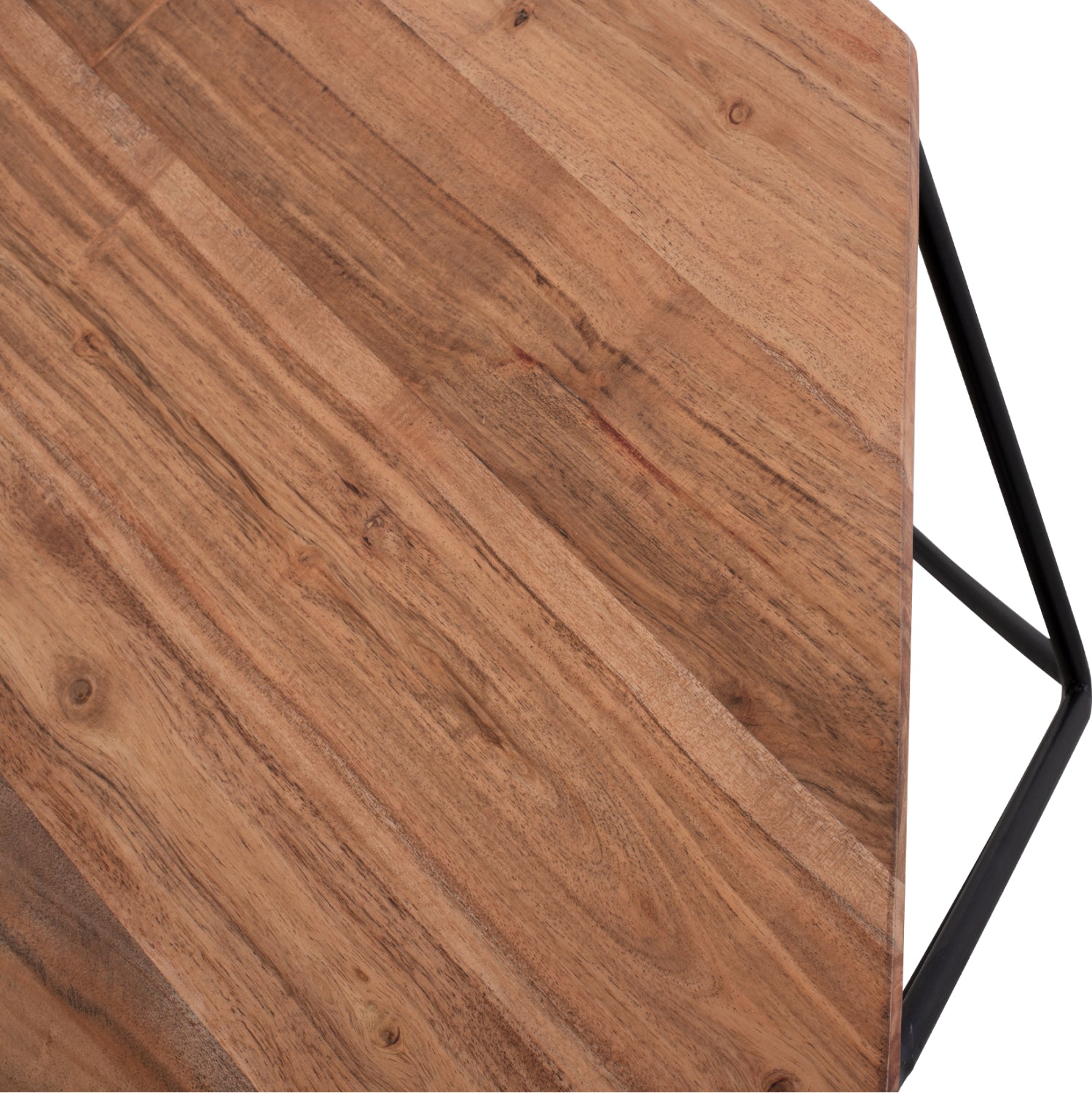 Холна маса DRAKE естетсвен-черен цвят Φ82x40 см