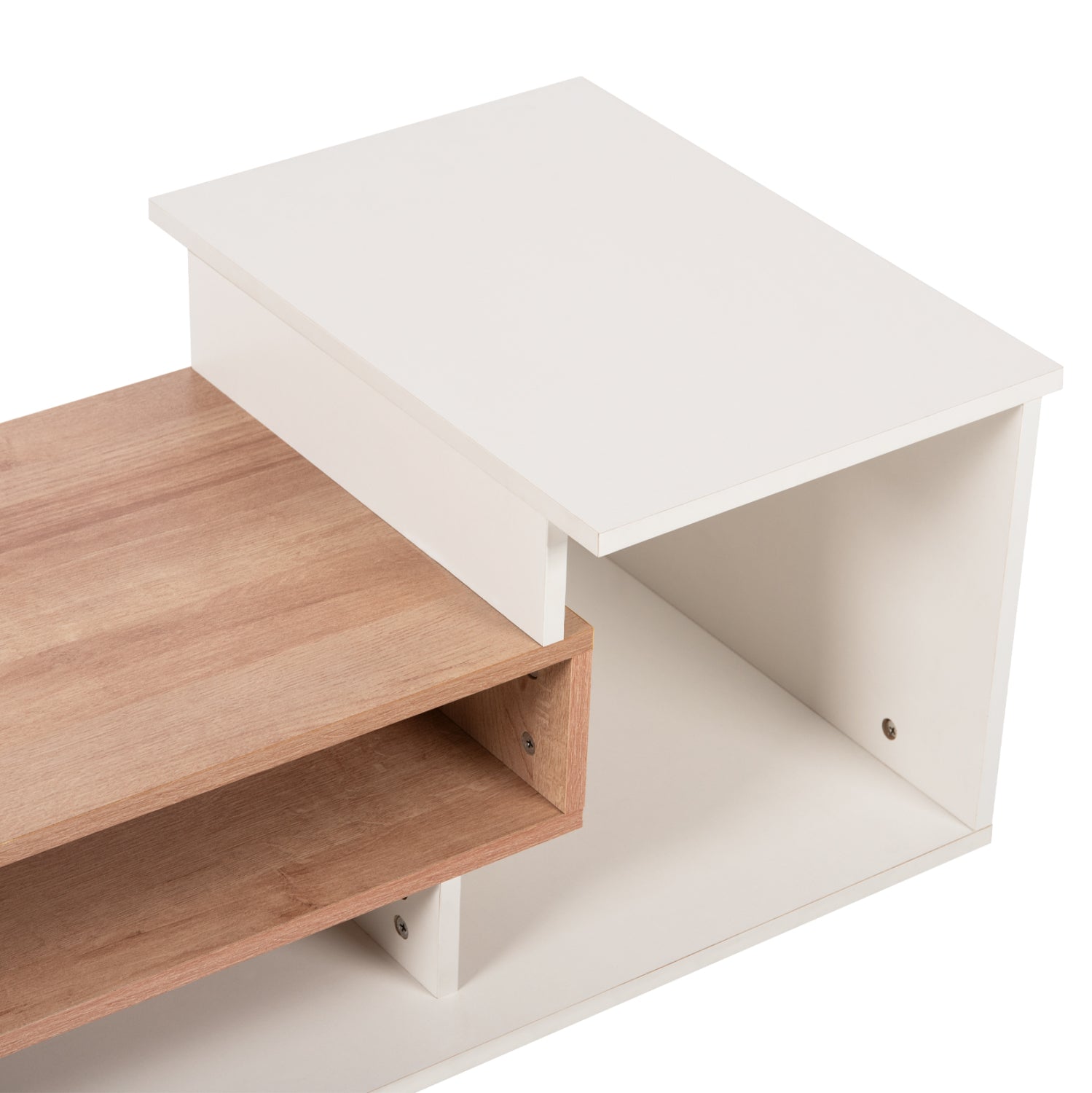 Холна маса ROSAMUND естествен-бял цвят 90x50x24,5-35