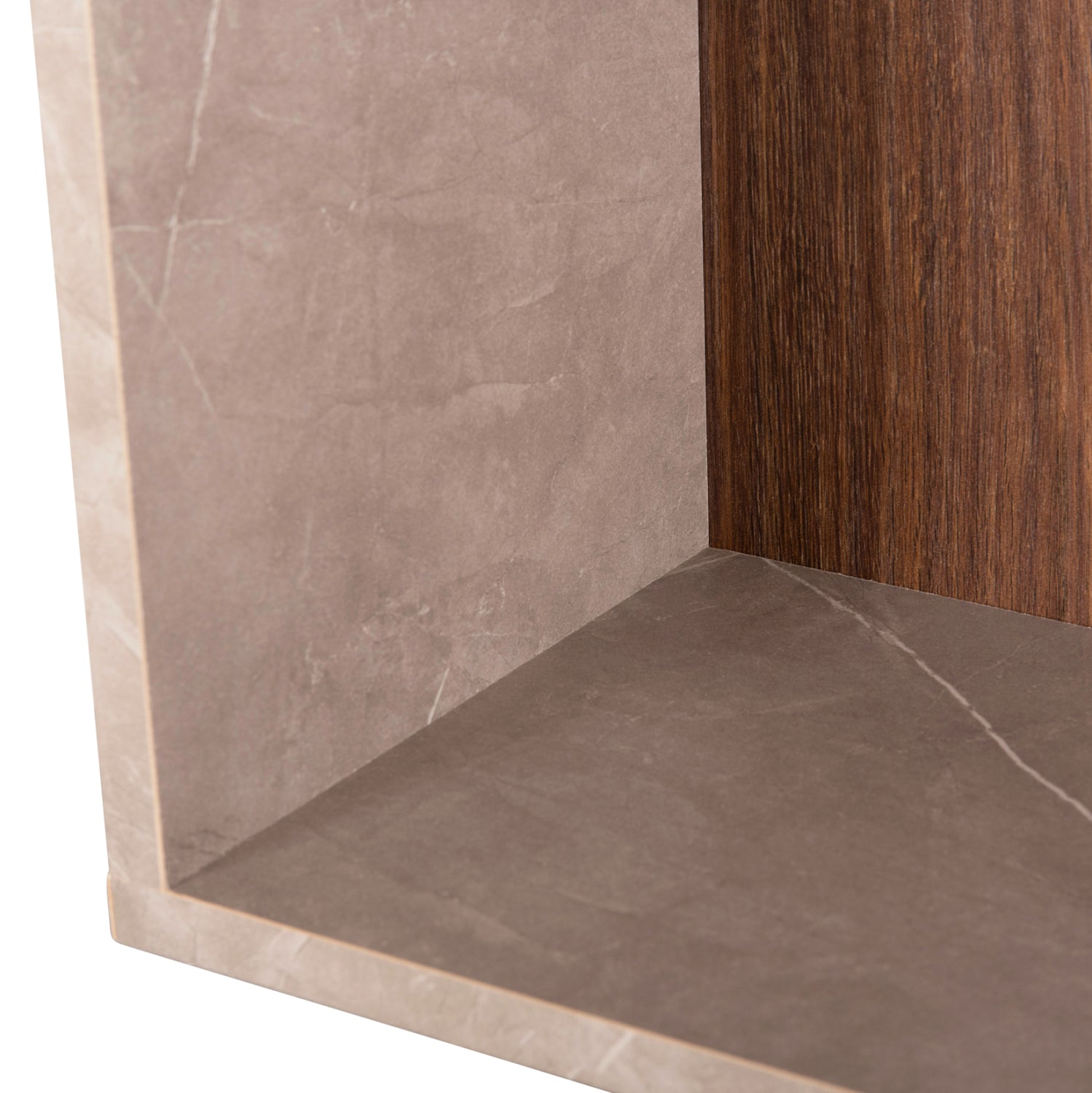 Тв шкаф EDELIE цвят натурал-сив 150x29,5x120