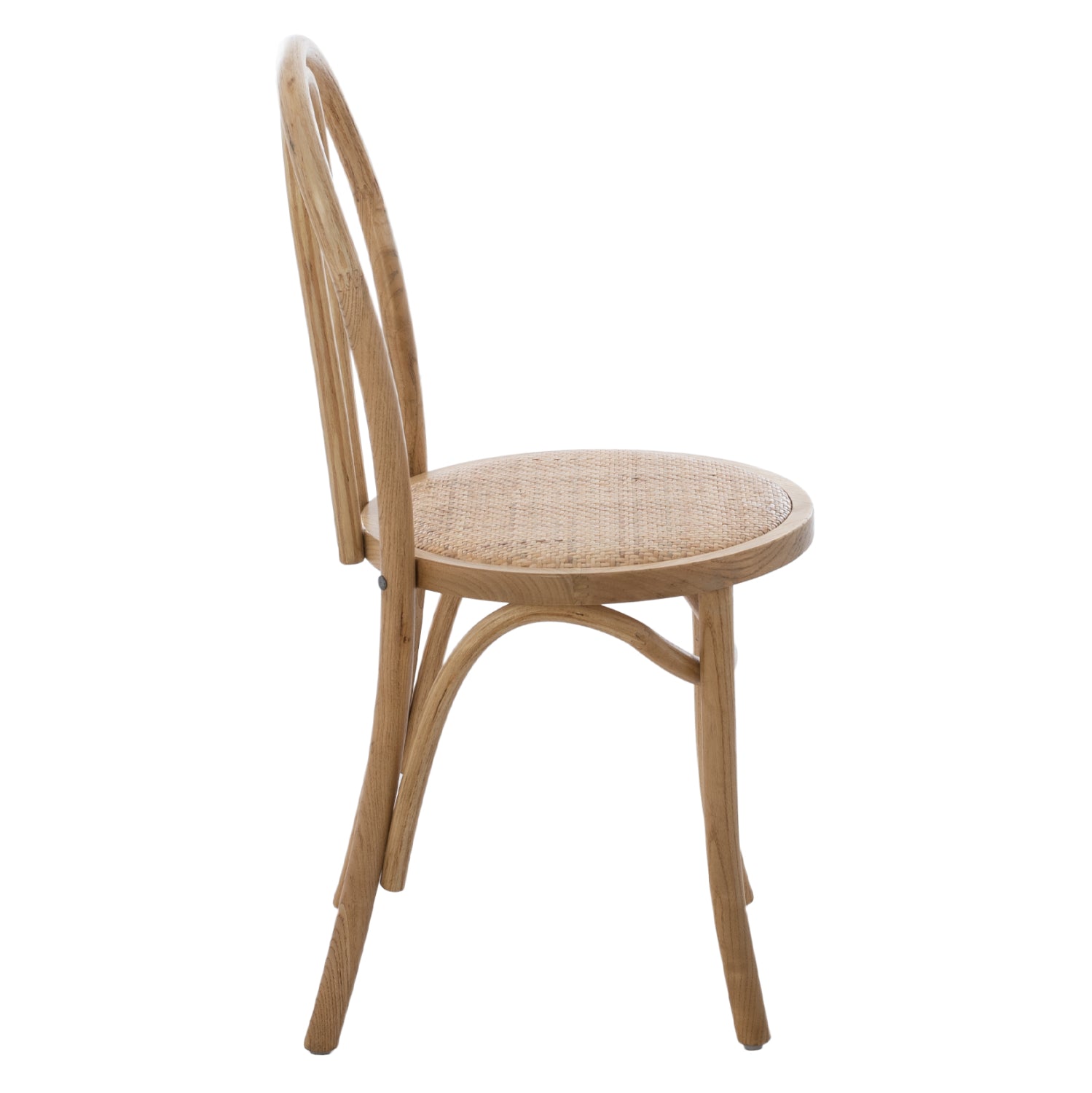 Дървен стол Монреал, виенски тип, изработен от бук в тъмен меден цвят