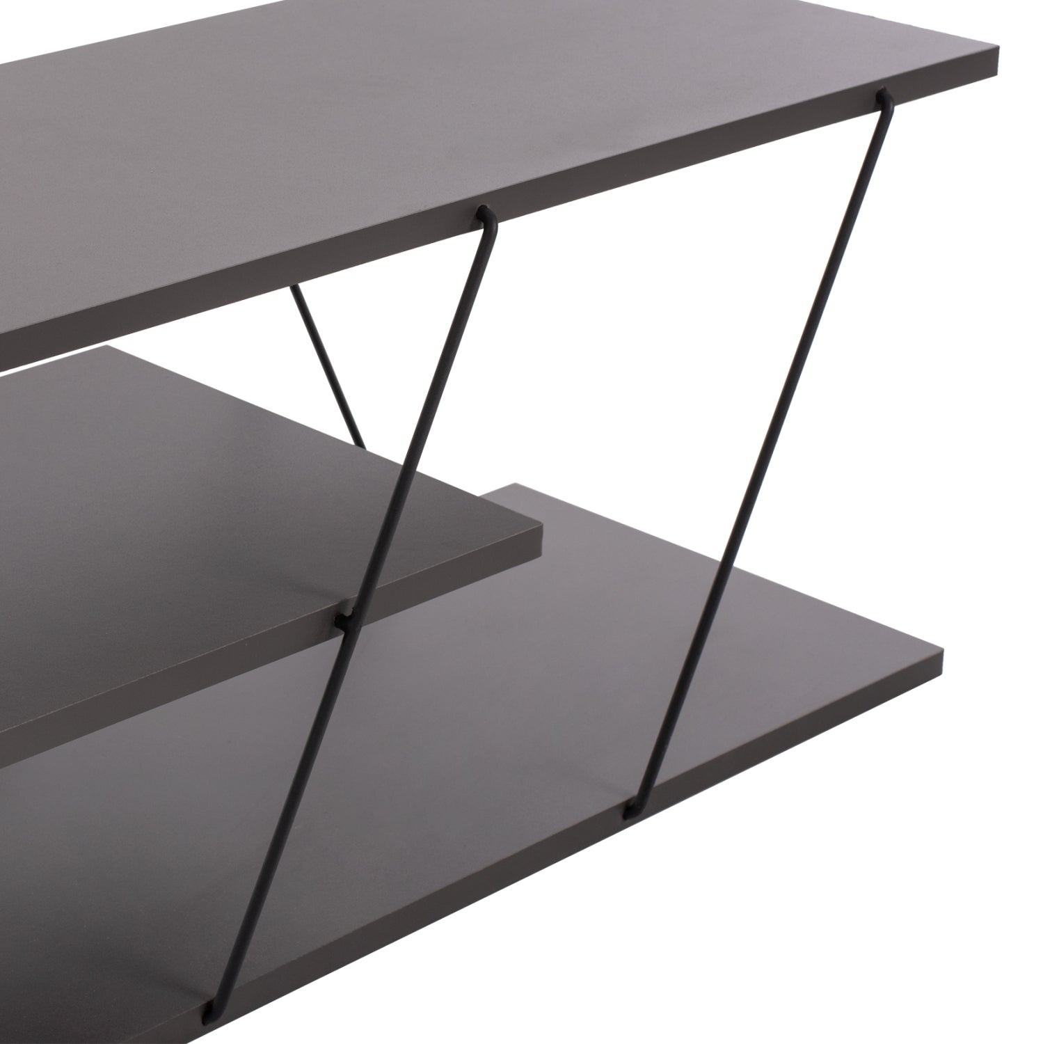 Тв шкаф TARS тъмно сив цвят 120x32x33.2