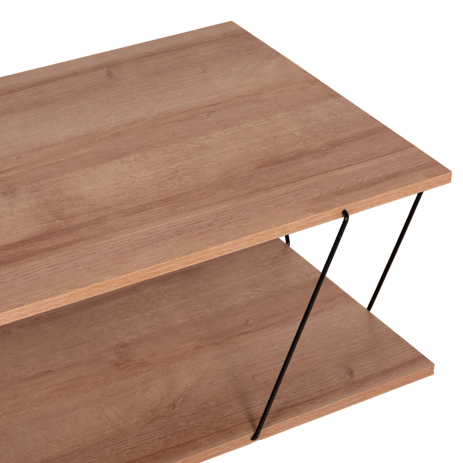 Холна маса Тарс дъб-черен цвят 120X50X30см