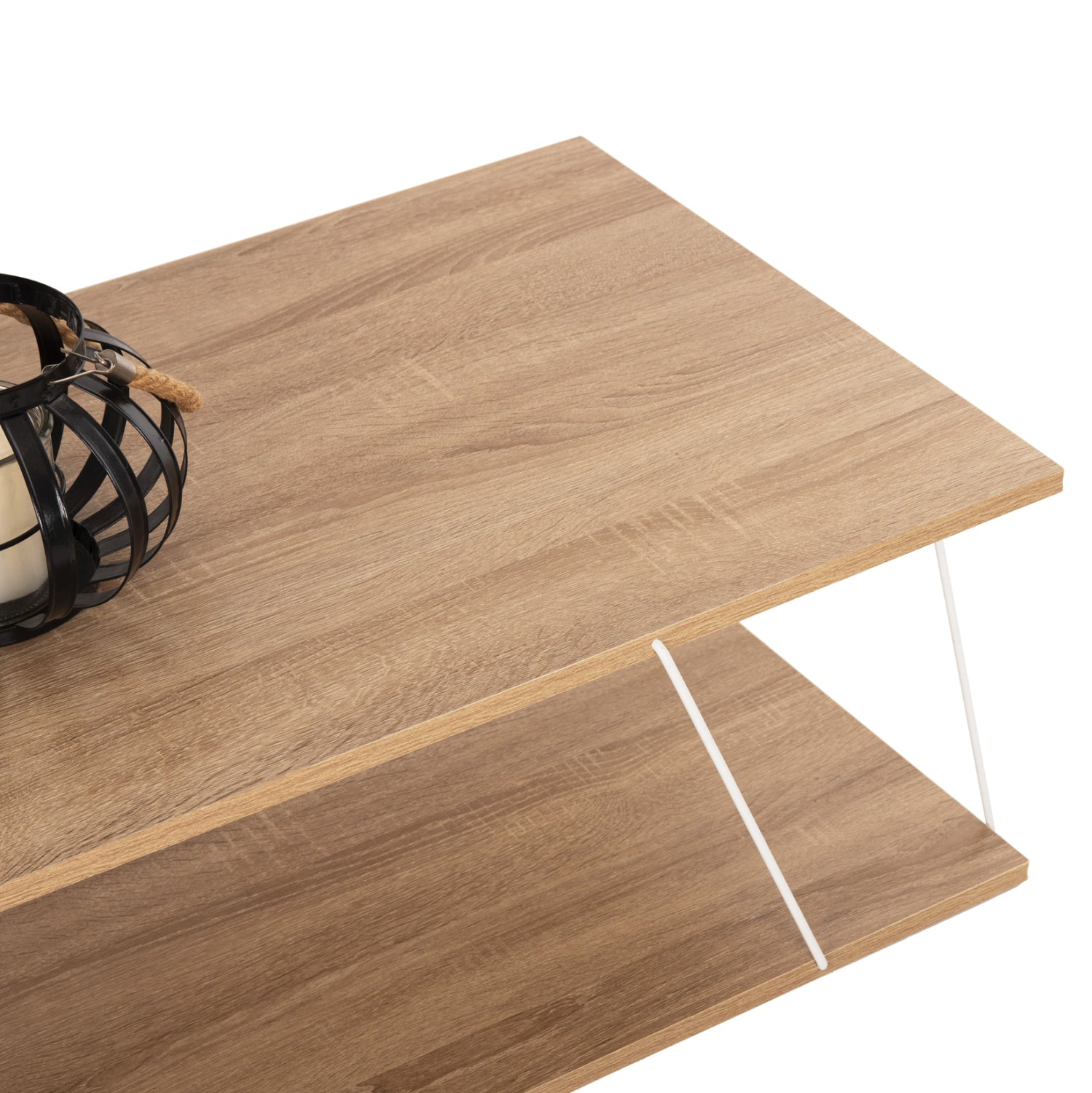 Холна маса Тарс сонома-бял цвят 120X50X30см